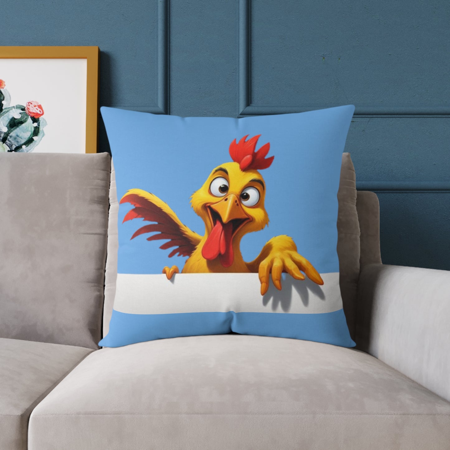 Squark Square Poly Canvas Pillow