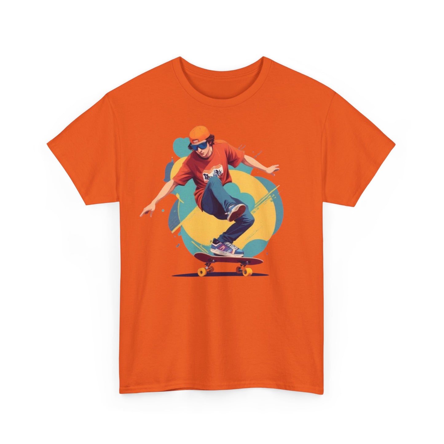 Skateboarder Unisex Heavy Cotton Tee