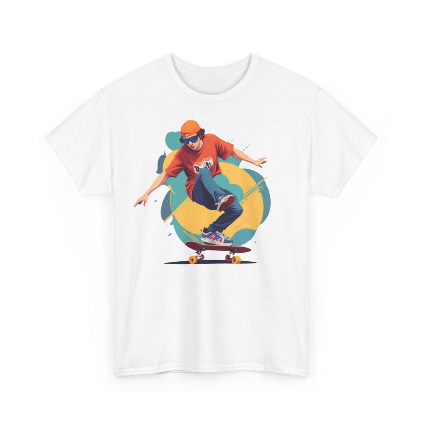 Skateboarder Unisex Heavy Cotton Tee