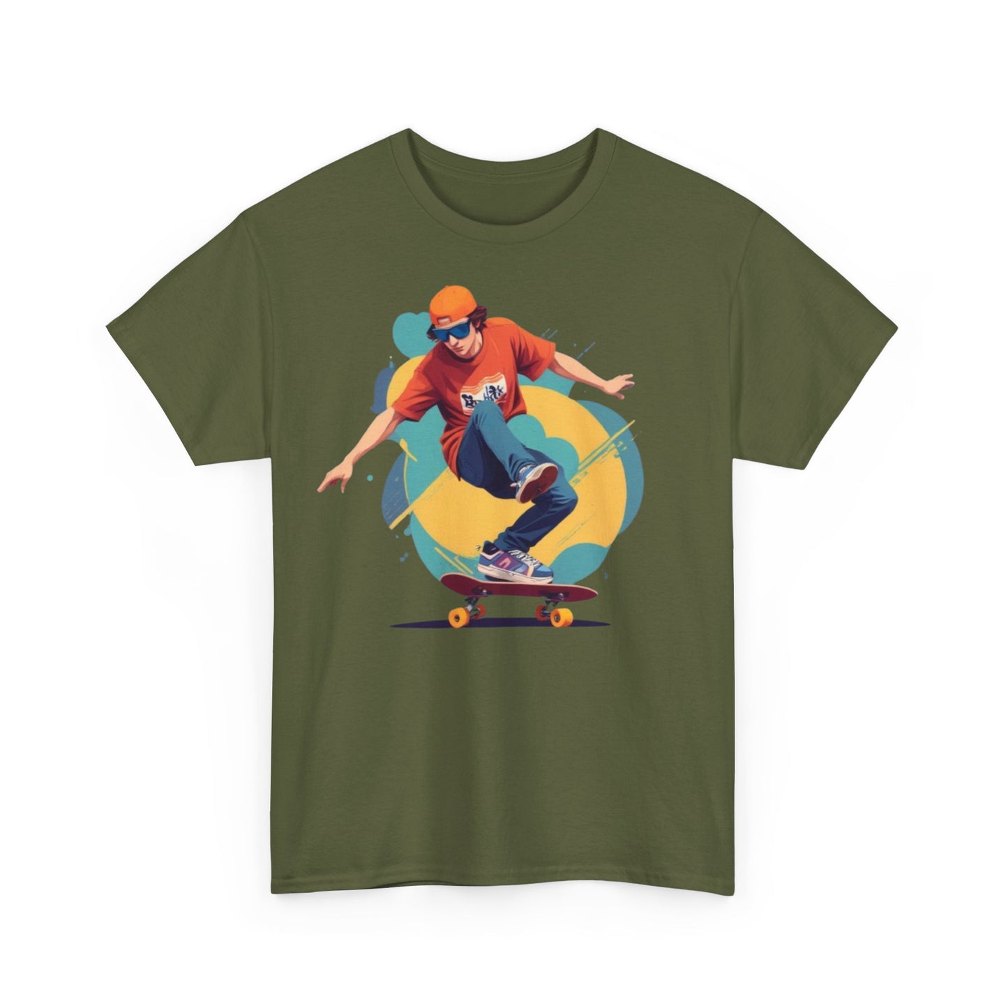 Skateboarder Unisex Heavy Cotton Tee