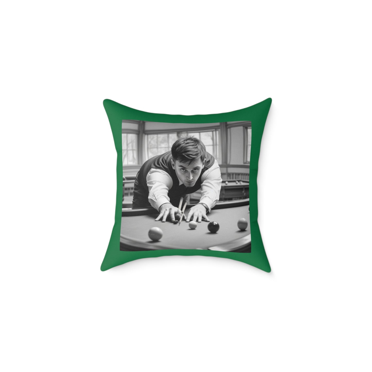 Snooker Square Poly Canvas Pillow