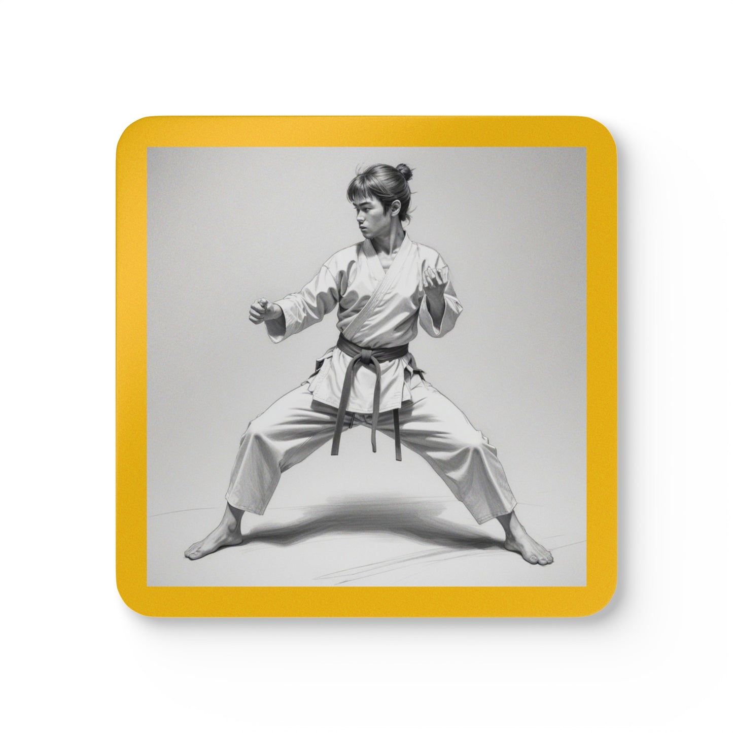 Martial Arts Corkwood Coaster Set