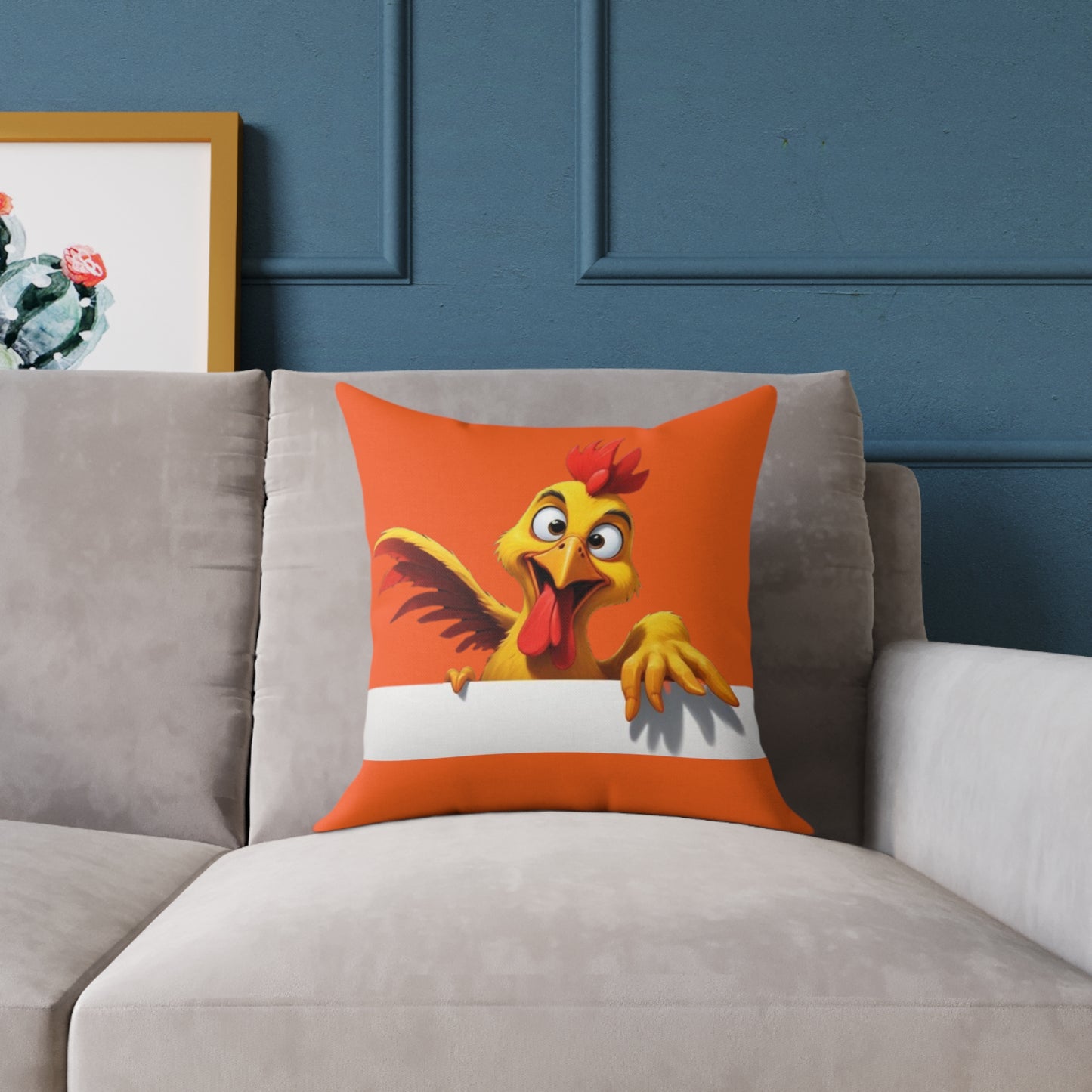 Squark Square Poly Canvas Pillow