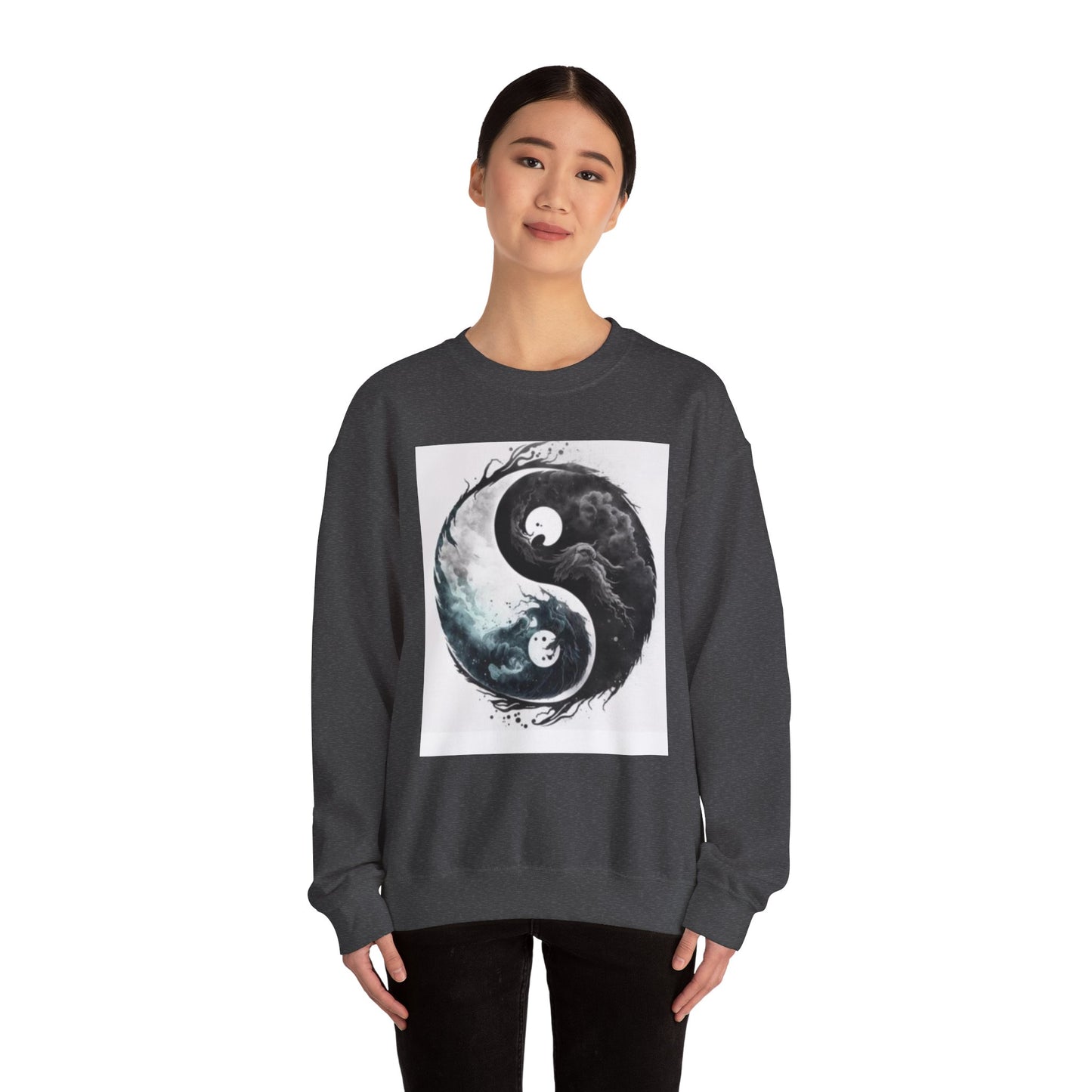Ying Yang Unisex Heavy Blend™ Crewneck Sweatshirt