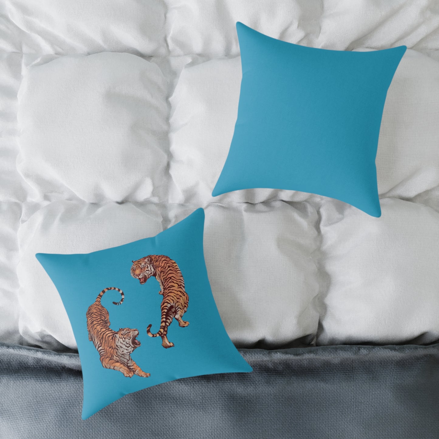 Tiger Poly Canvas Pillow