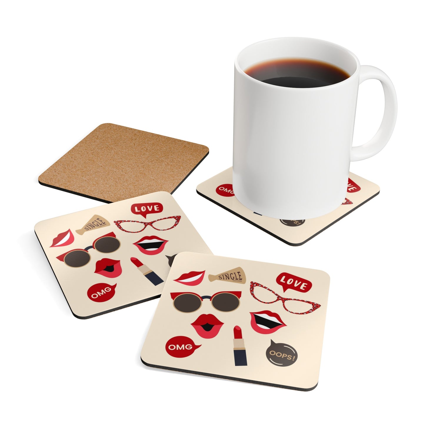 Accessories Corkwood Coaster Set
