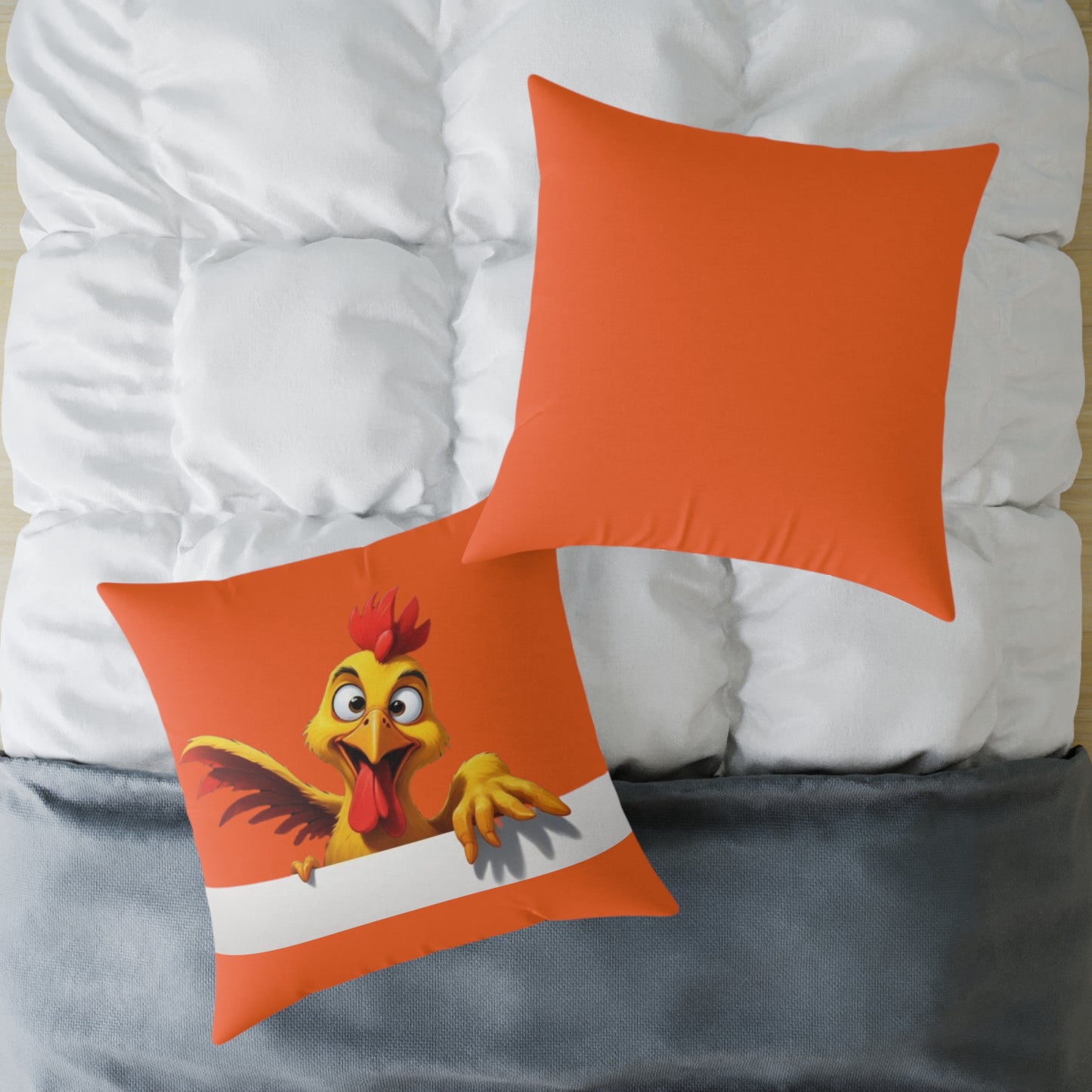 Squark Square Poly Canvas Pillow