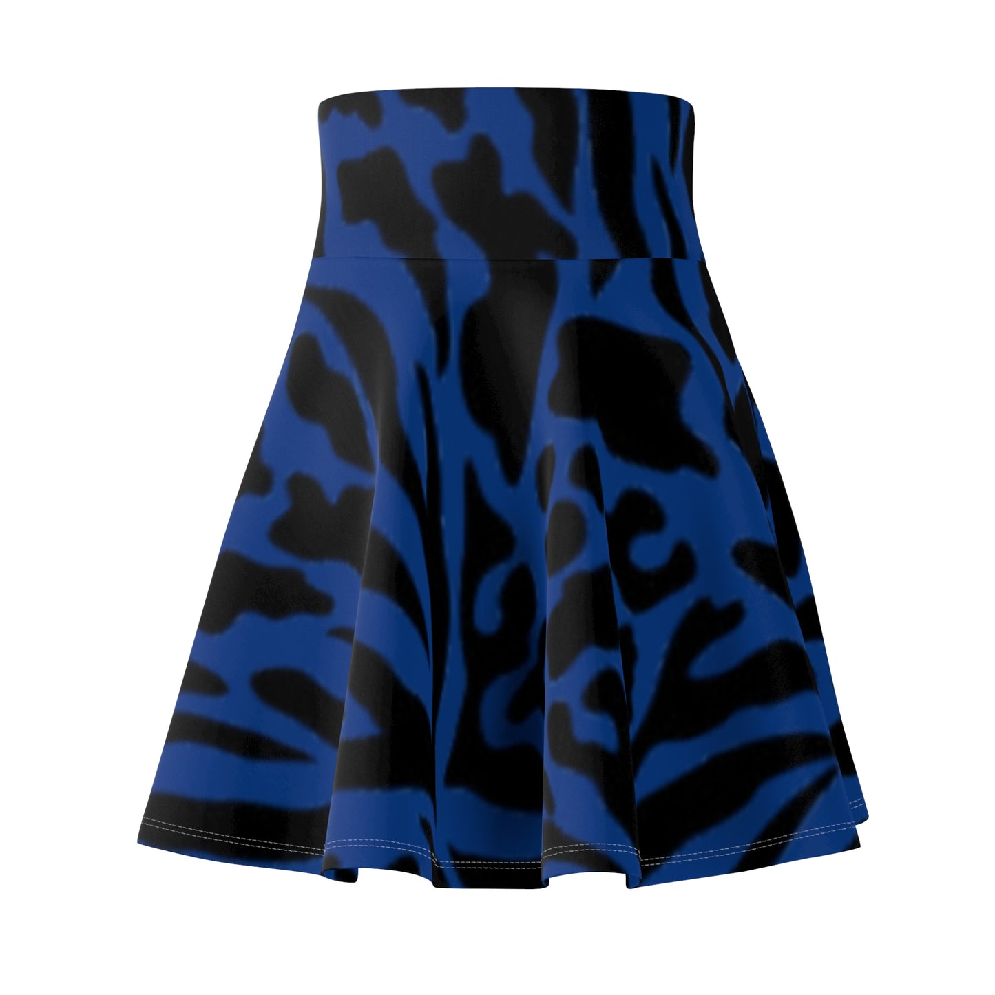 Zebra Print Women's Skater Skirt - Boho Chic Style for Spring & Summer