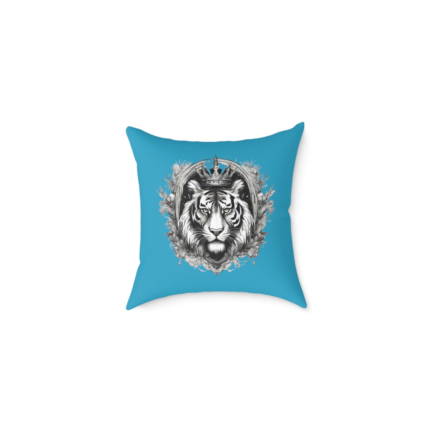 Tiger Square Poly Canvas Pillow