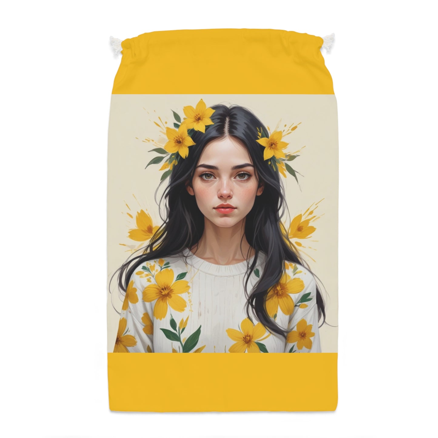 Yellow Flower Girl Style Sack