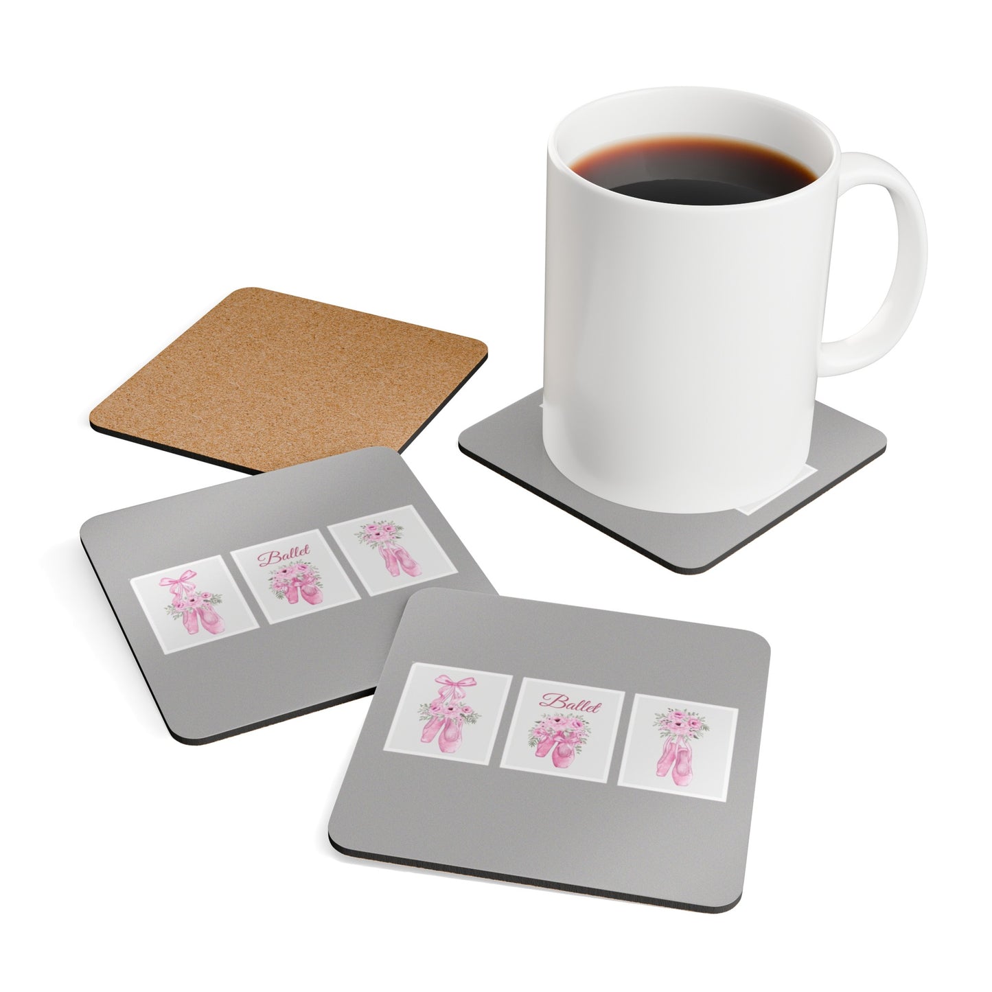 Ballet Corkwood Coaster Set