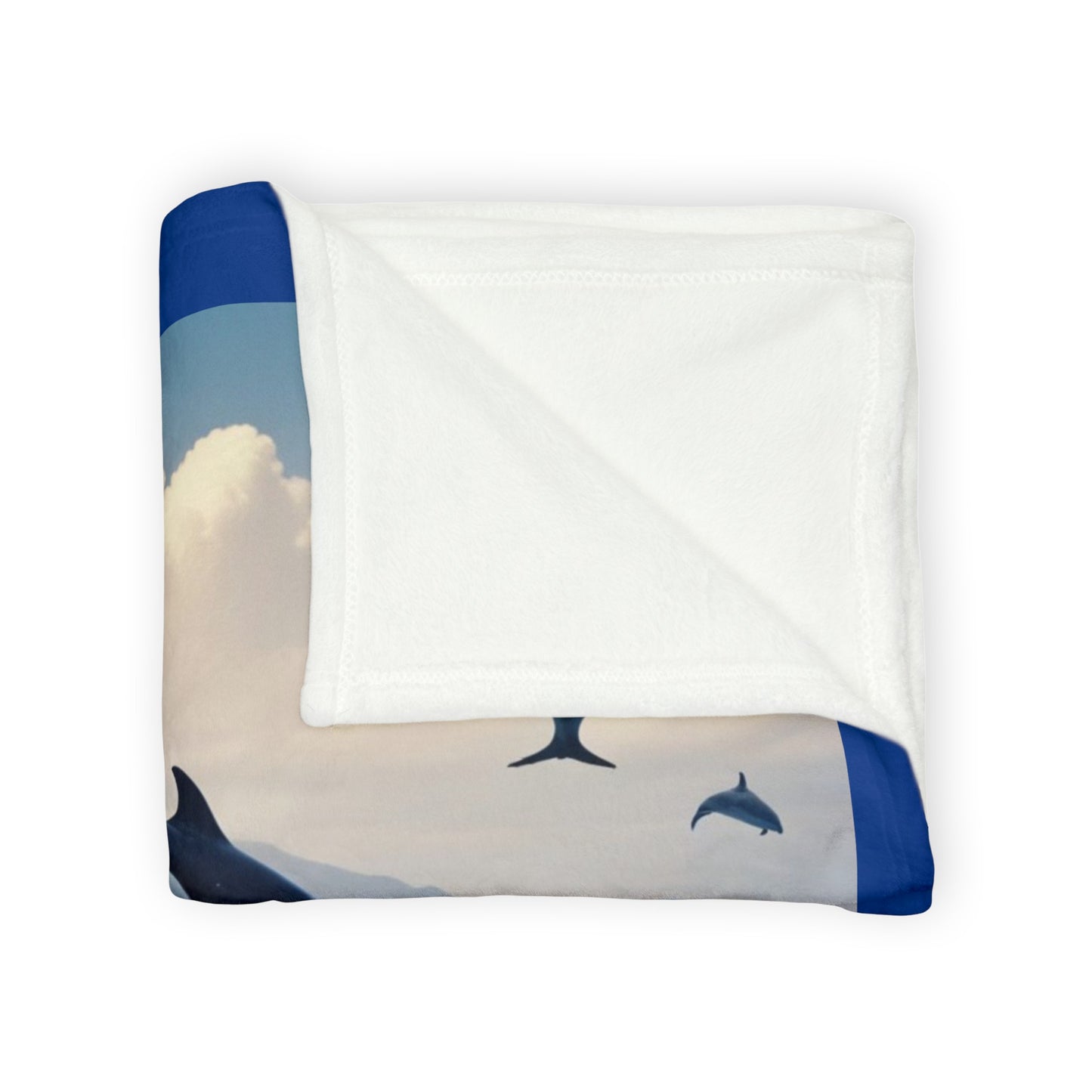 Whales Soft Polyester Blanket