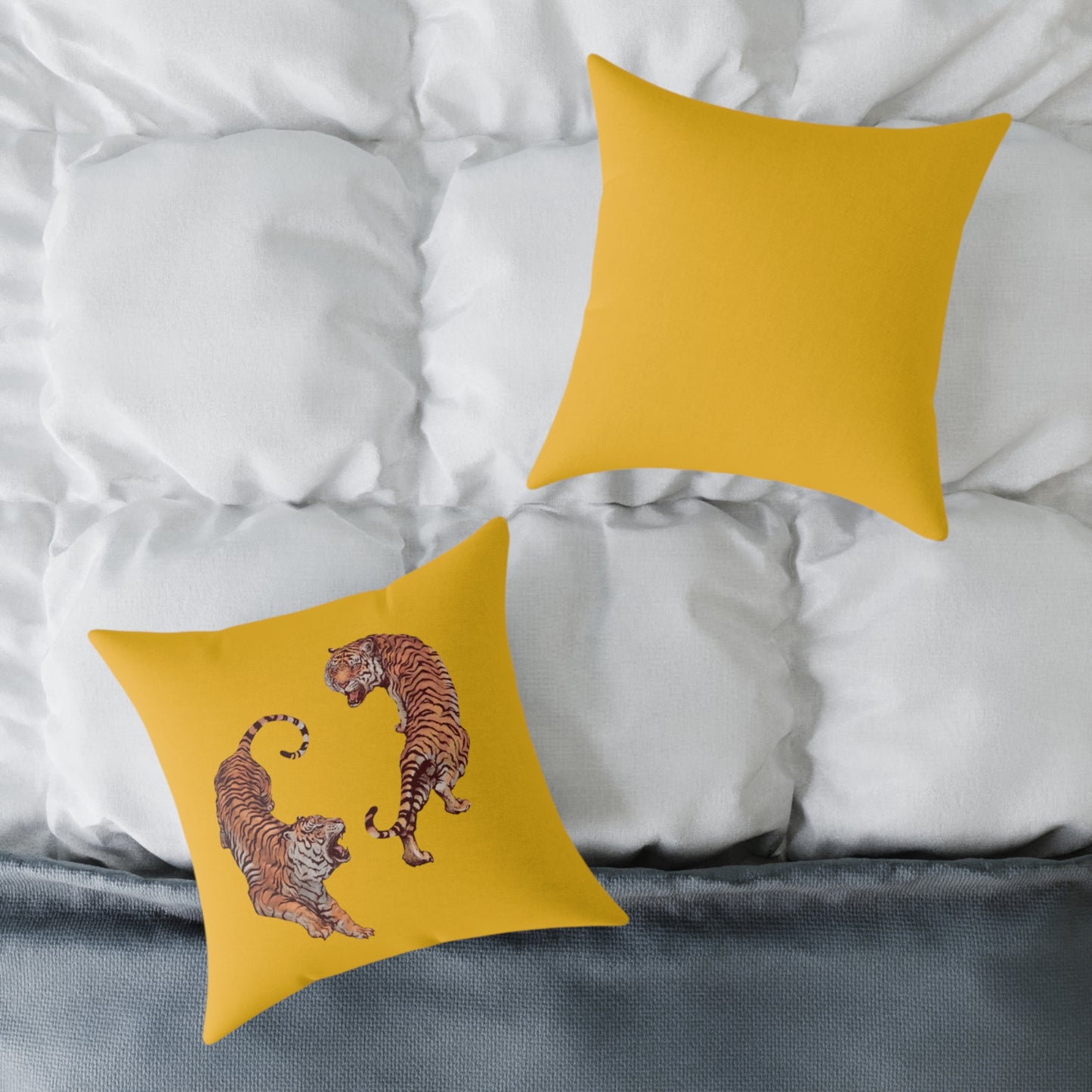 Tiger Poly Canvas Pillow