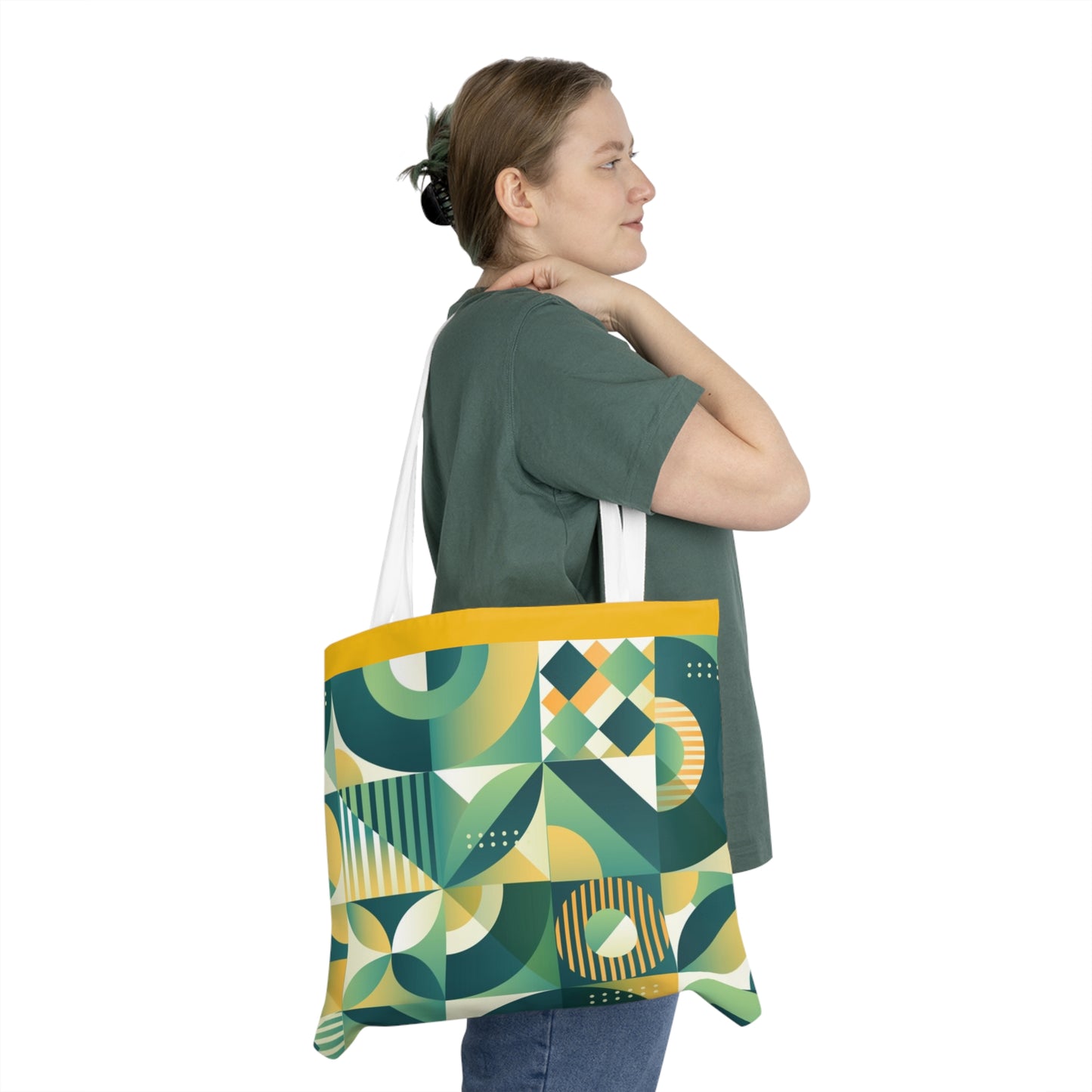 Pattern Shoulder Tote Bag (AOP)