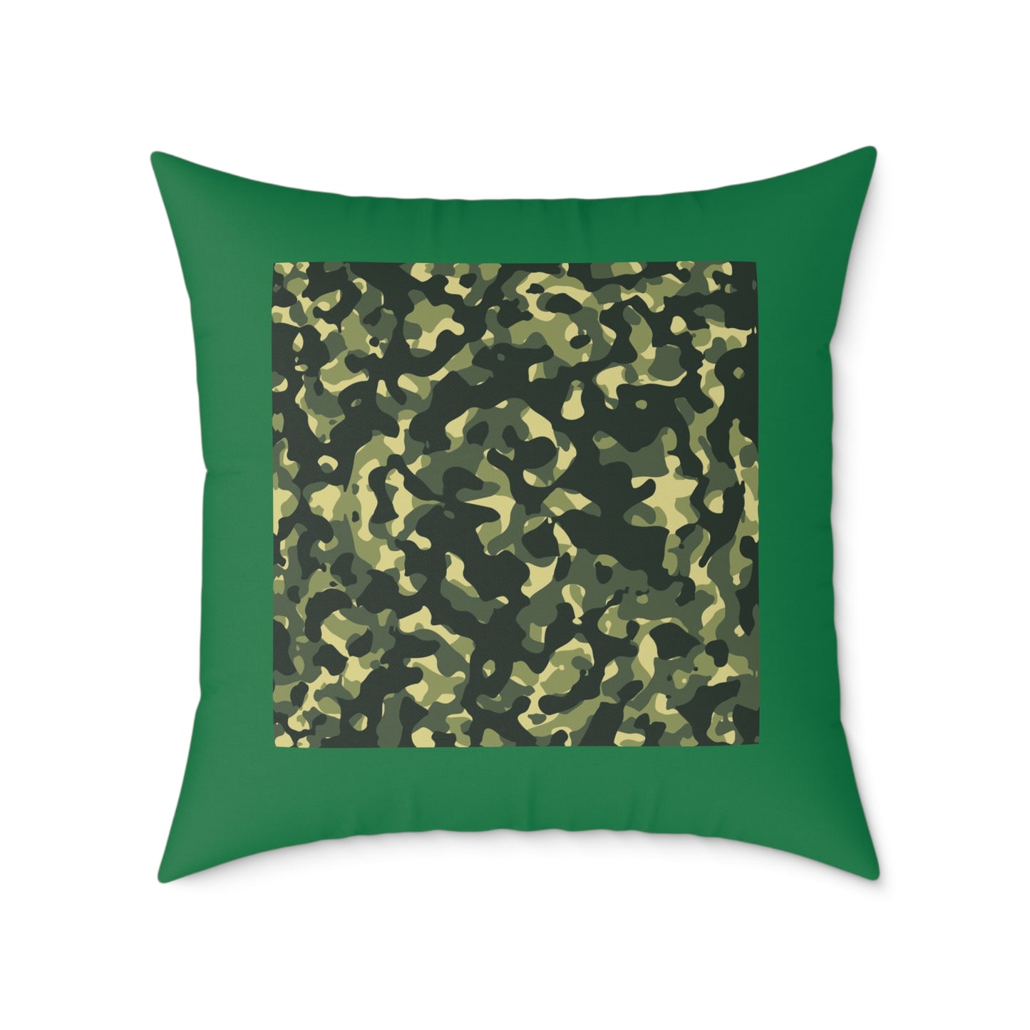 Army Square Poly Canvas Pillow