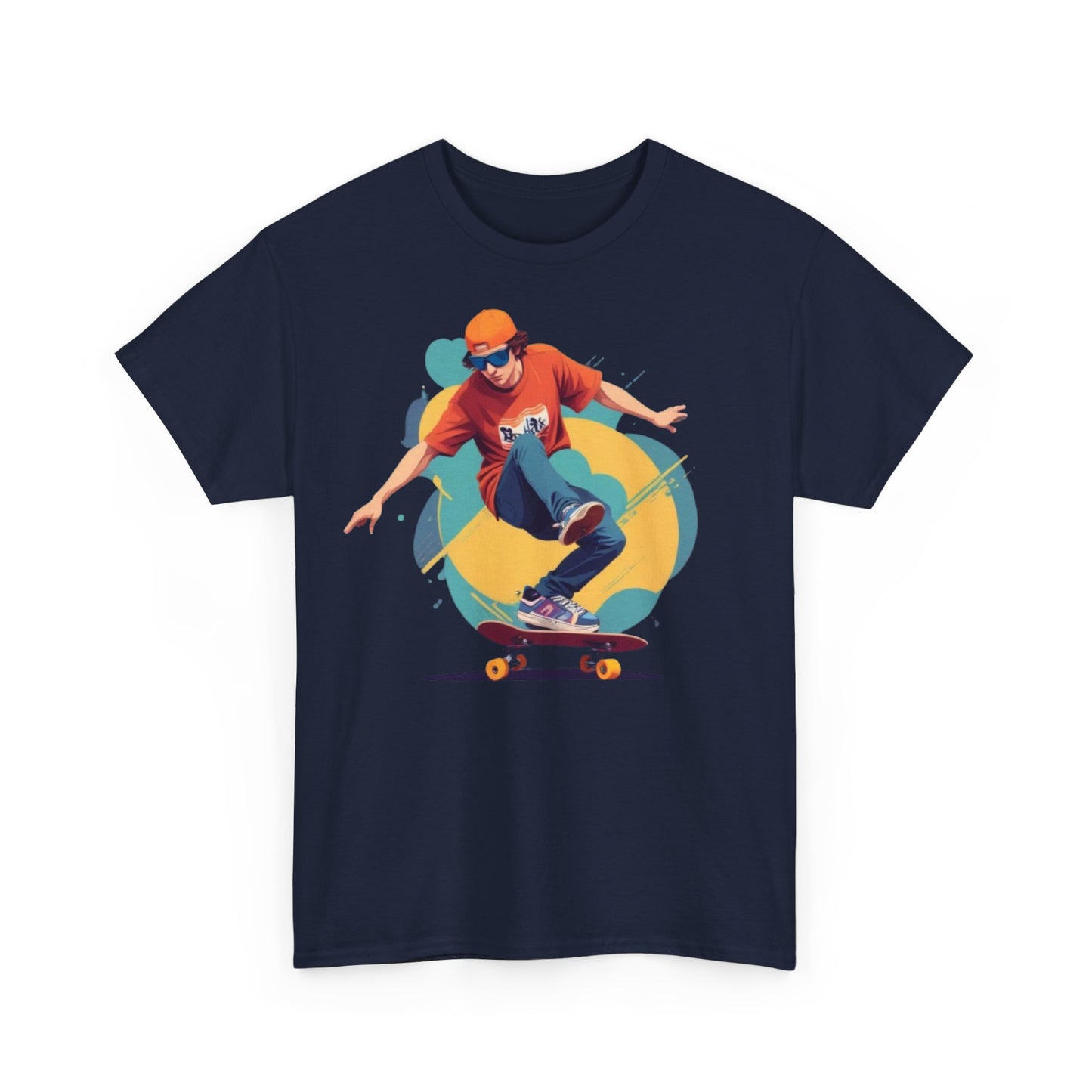 Skateboarder Unisex Heavy Cotton Tee