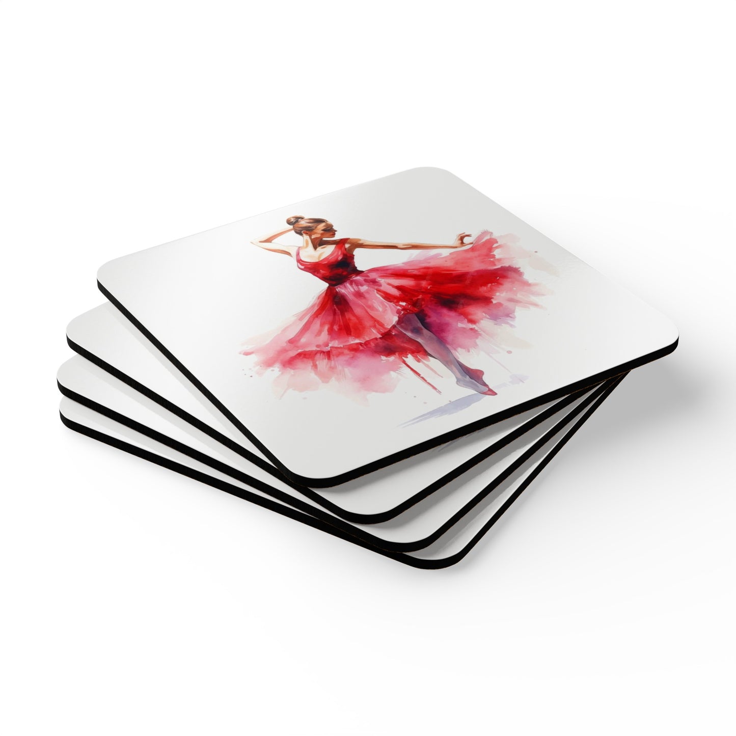 Ballet Corkwood Coaster Set