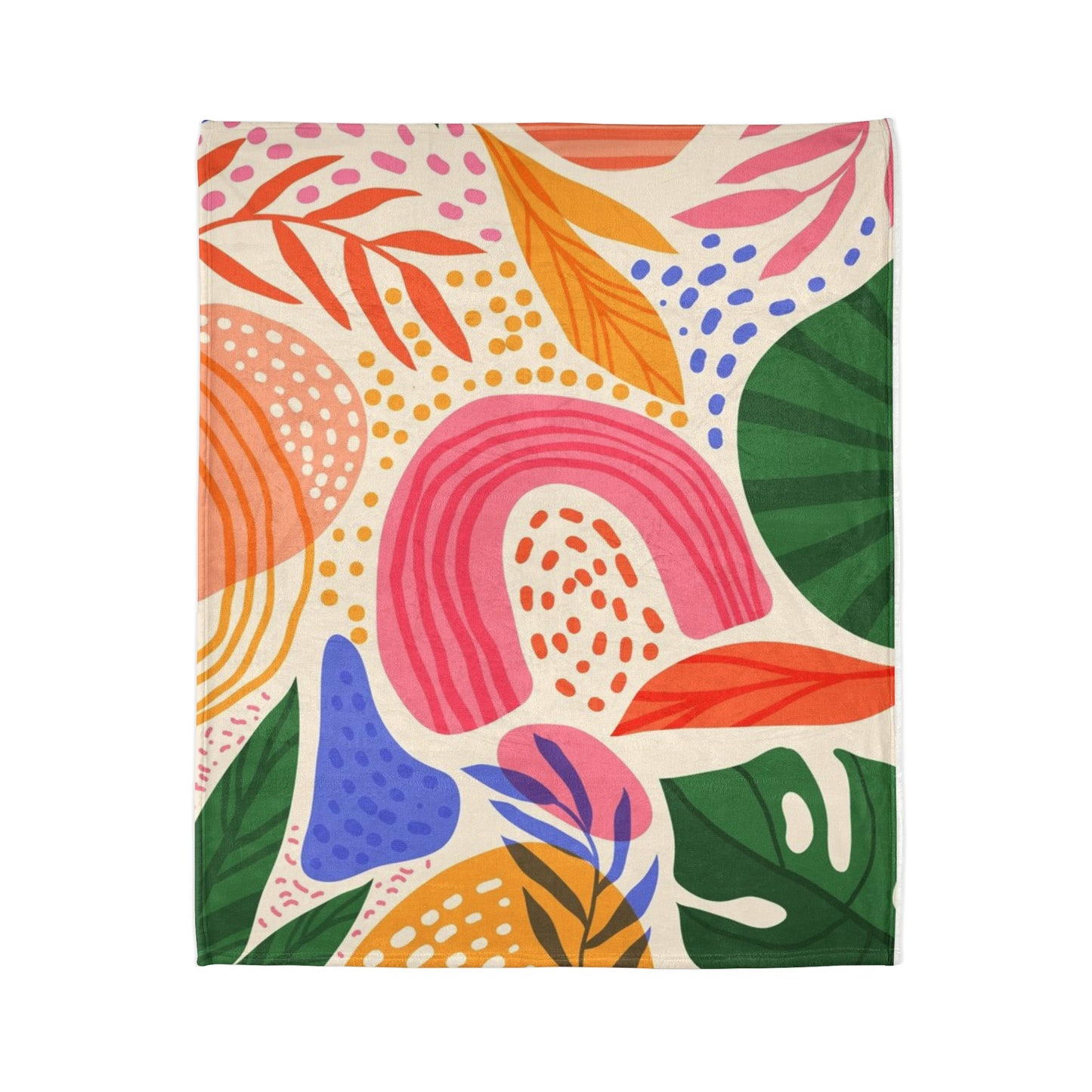 60s Patterns Soft Polyester Blanket