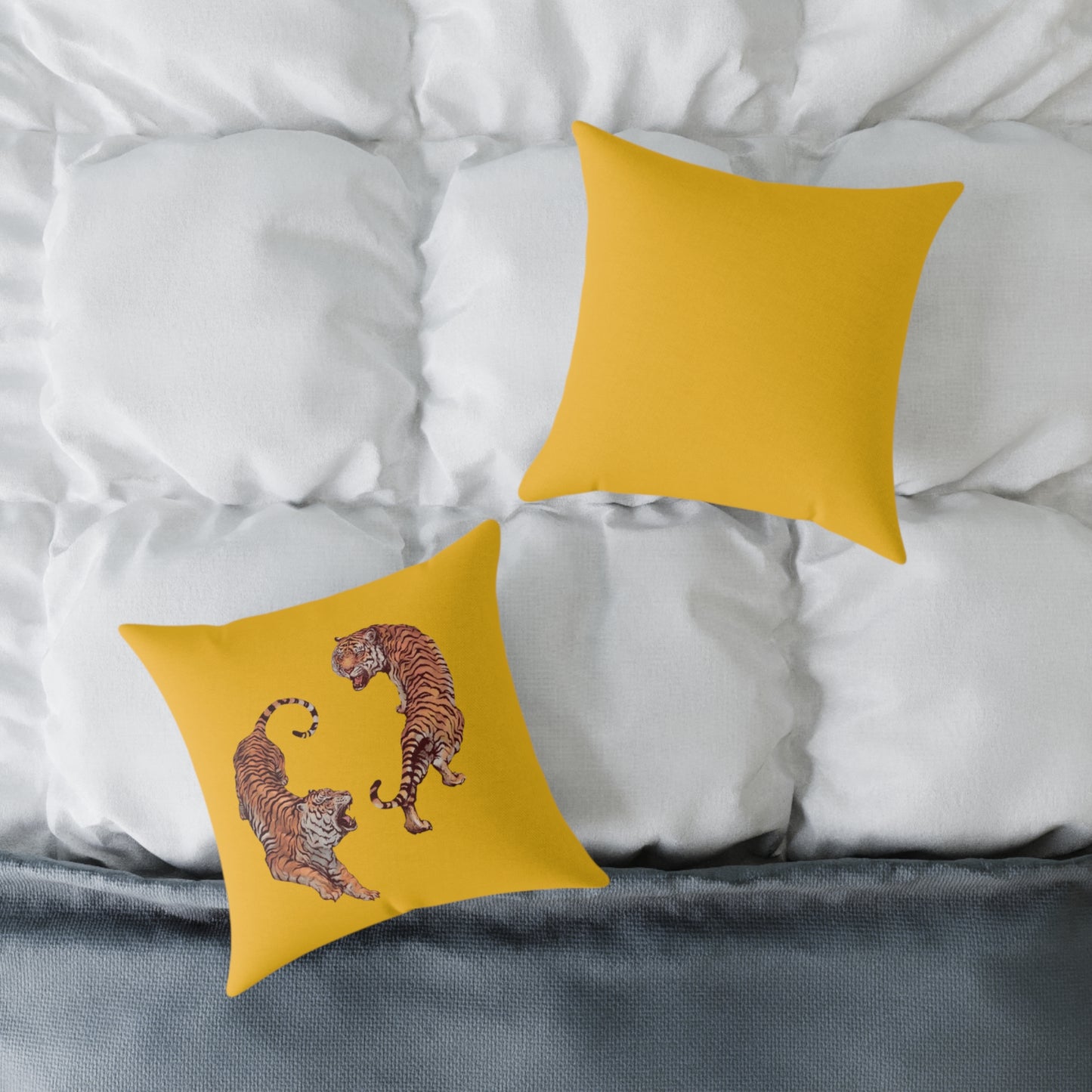 Tiger Poly Canvas Pillow
