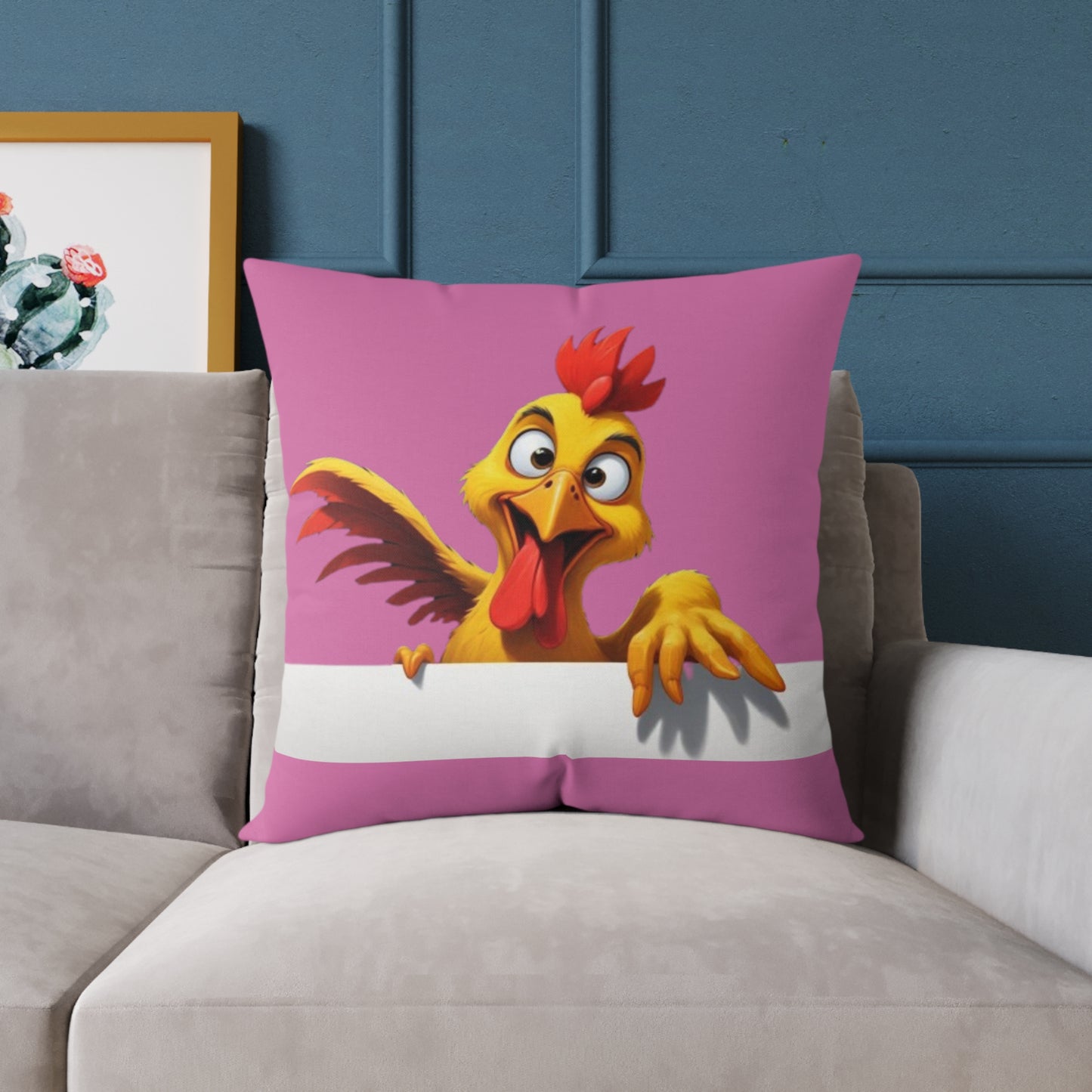 Squark Square Poly Canvas Pillow