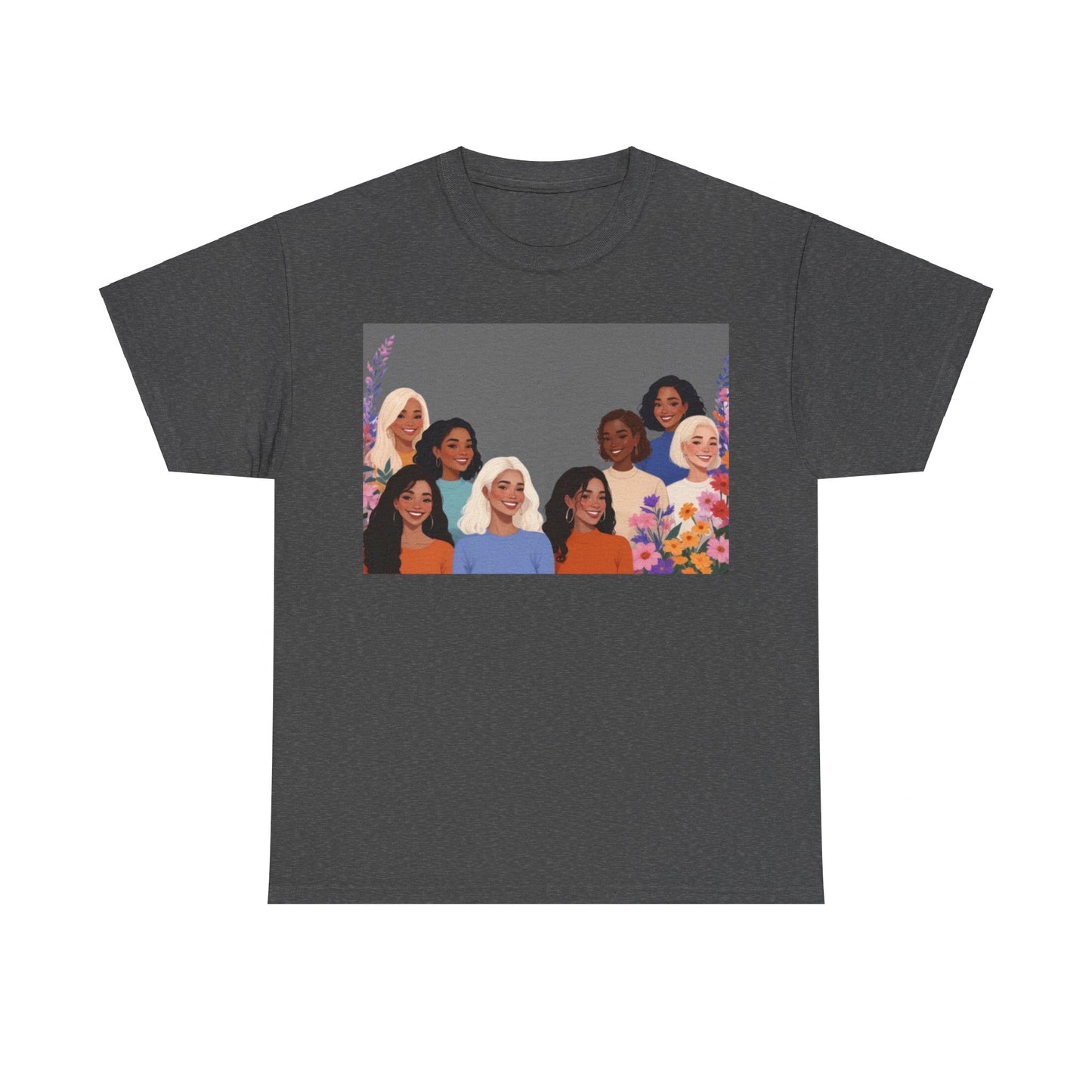 Among The Flowers Unisex Heavy Cotton Tee