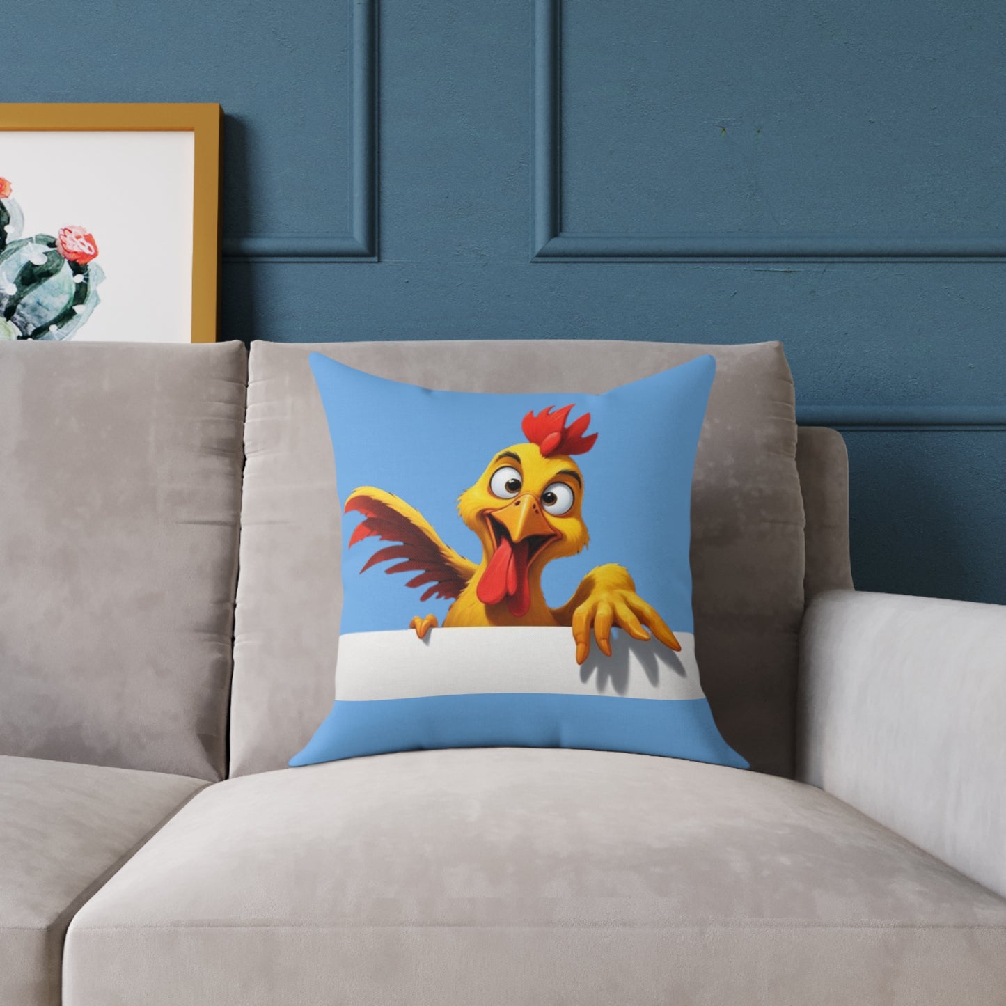 Squark Square Poly Canvas Pillow