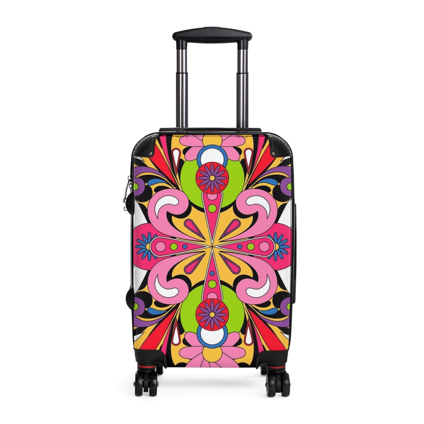 B o ho Hippie 70s Prin t G ift.Vintage Suitcase Travel case , Holiday luggage , Travel 70s Prin t , Hippie Case, Beach Case Vintage Case