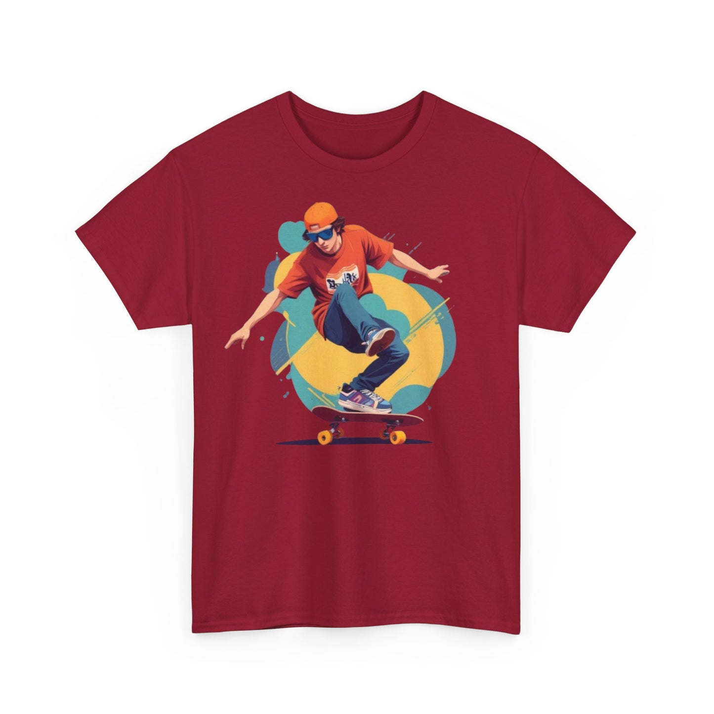 Skateboarder Unisex Heavy Cotton Tee