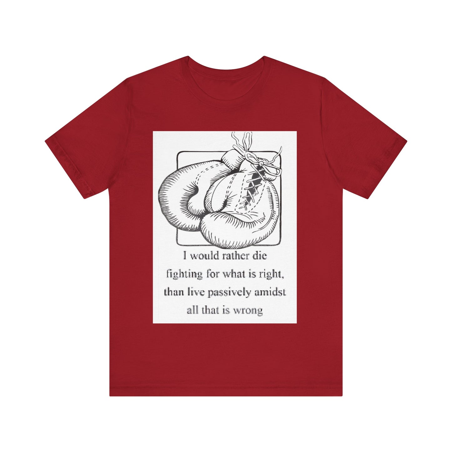 Boxing Quote Jersey Short Sleeve Tshirt