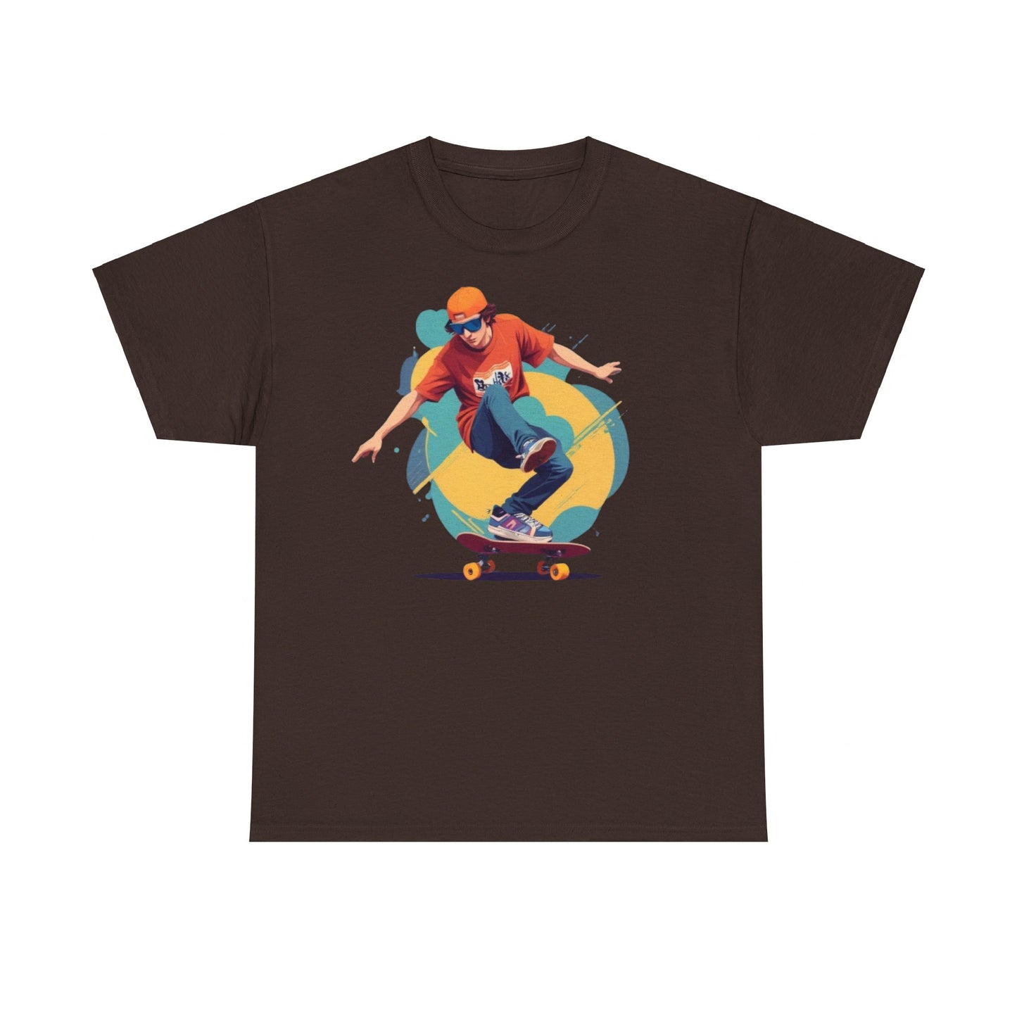 Skateboarder Unisex Heavy Cotton Tee