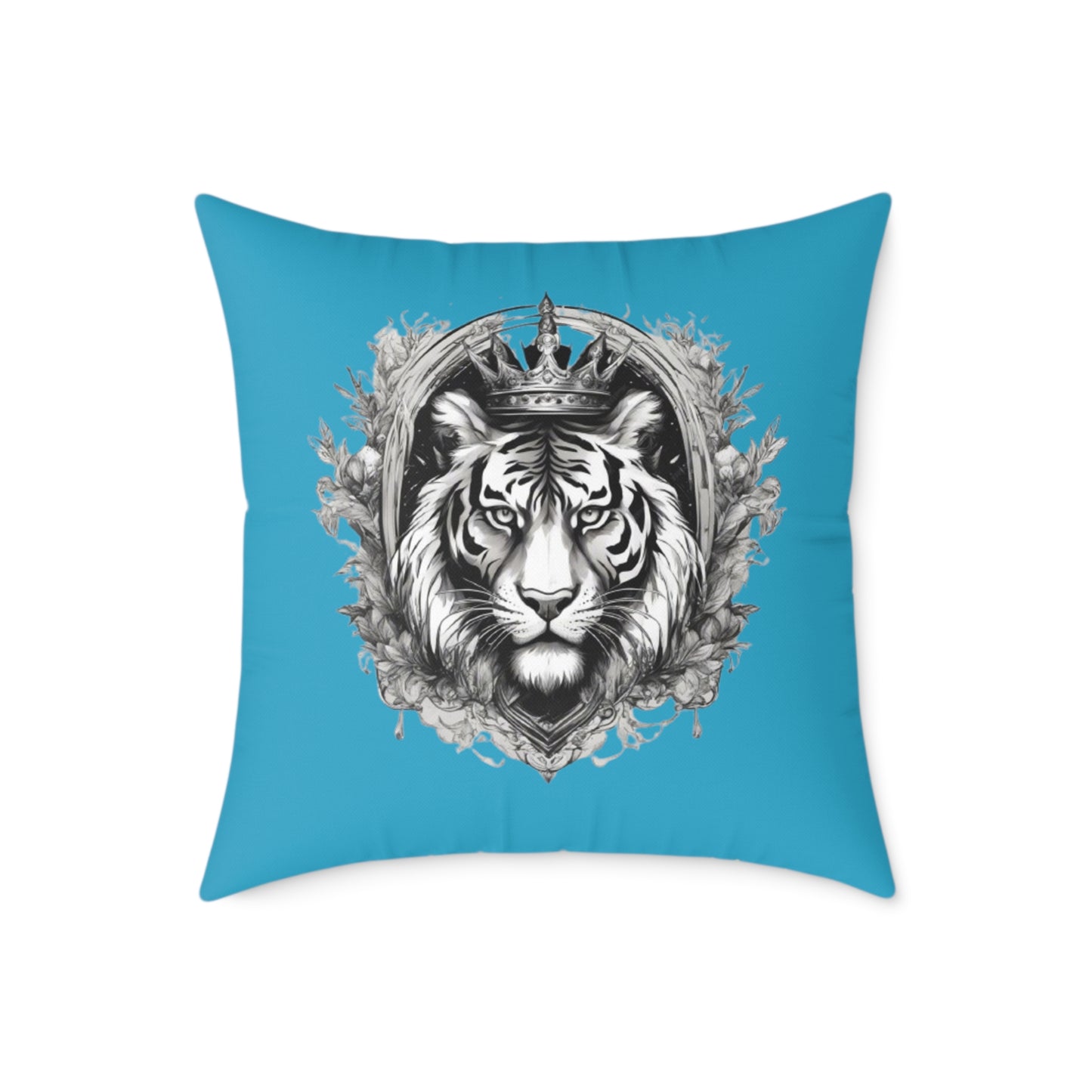 Tiger Square Poly Canvas Pillow