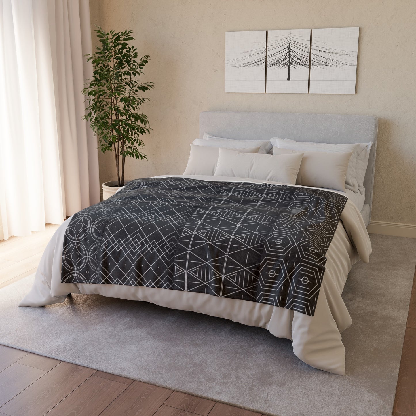 60s patterns Soft Polyester Blanket