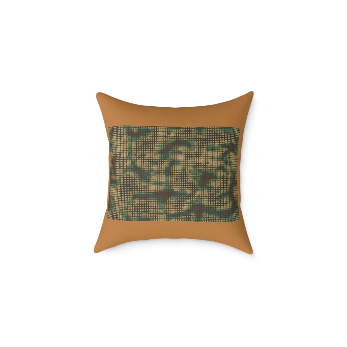 Army Square Poly Canvas Pillow