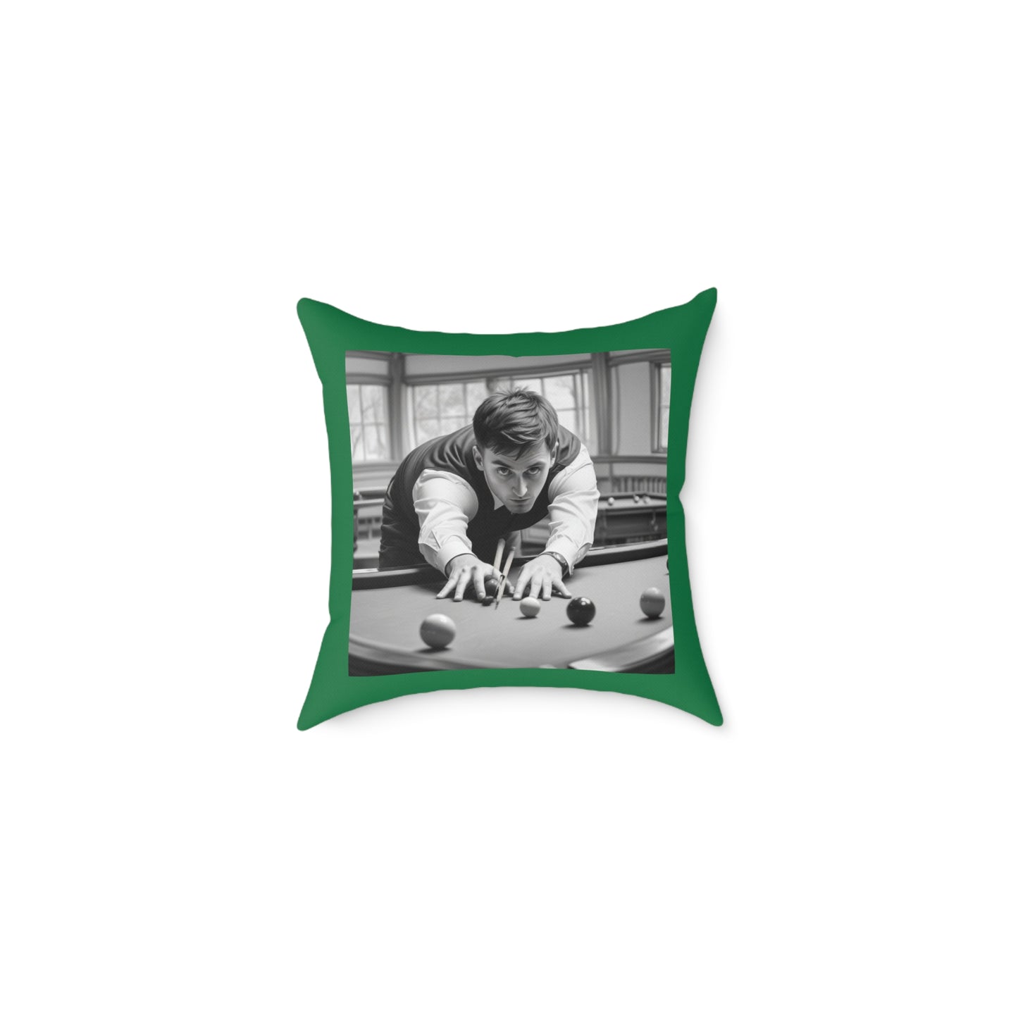 Snooker Square Poly Canvas Pillow