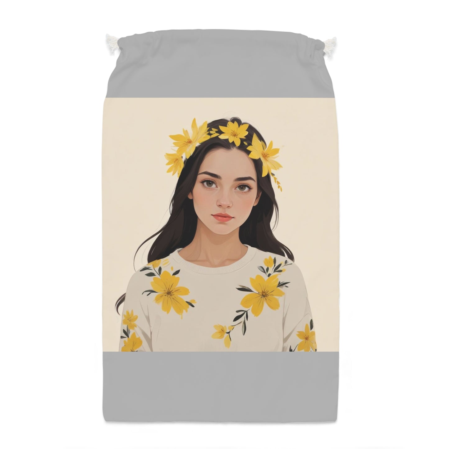 Yellow Flower Girl Style Sack
