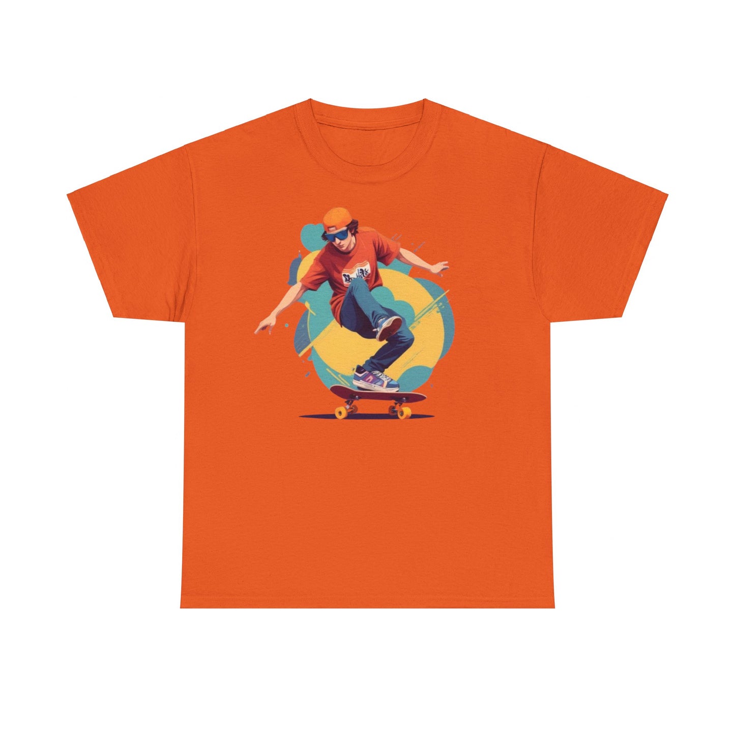 Skateboarder Unisex Heavy Cotton Tee