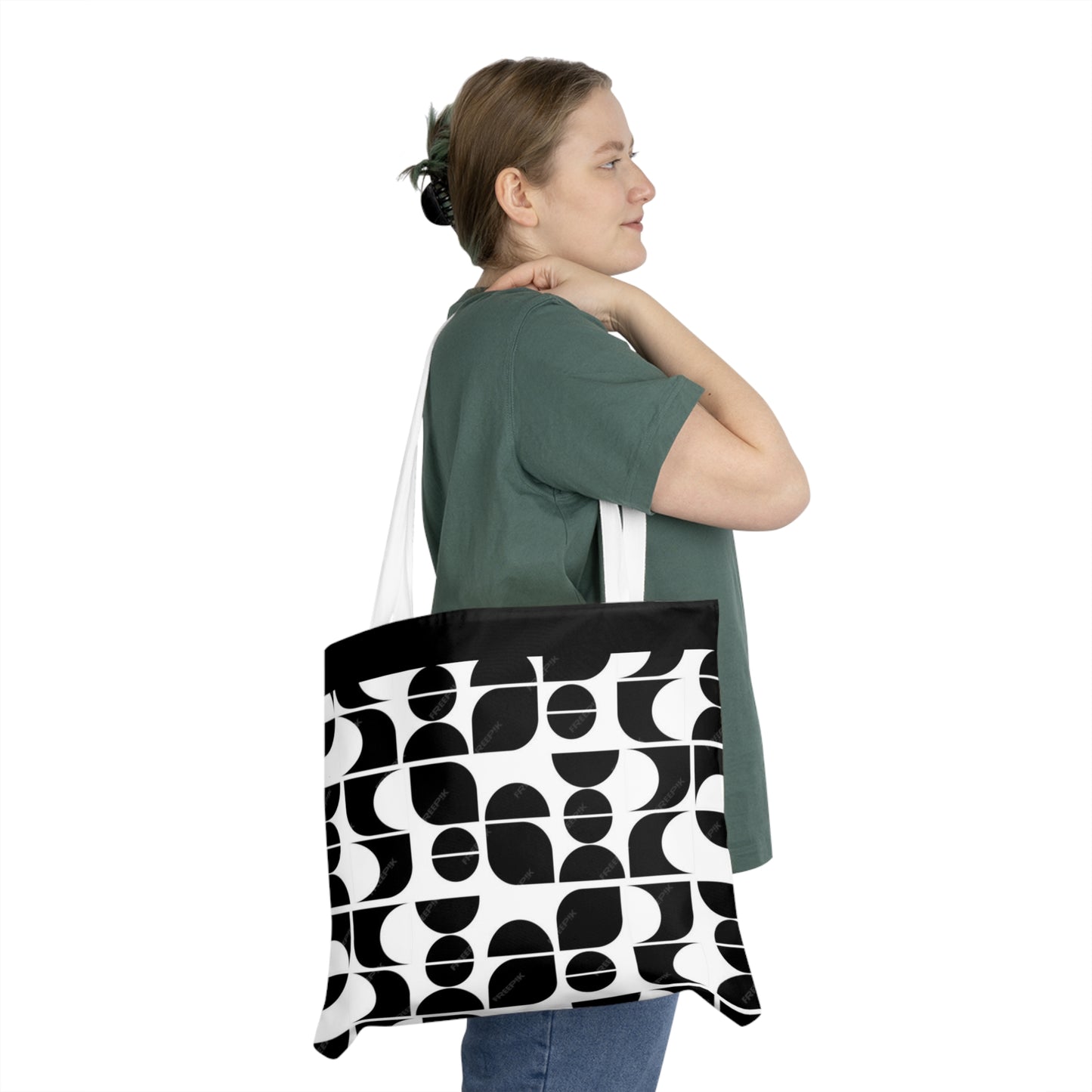 Pattern Shoulder Tote Bag (AOP)