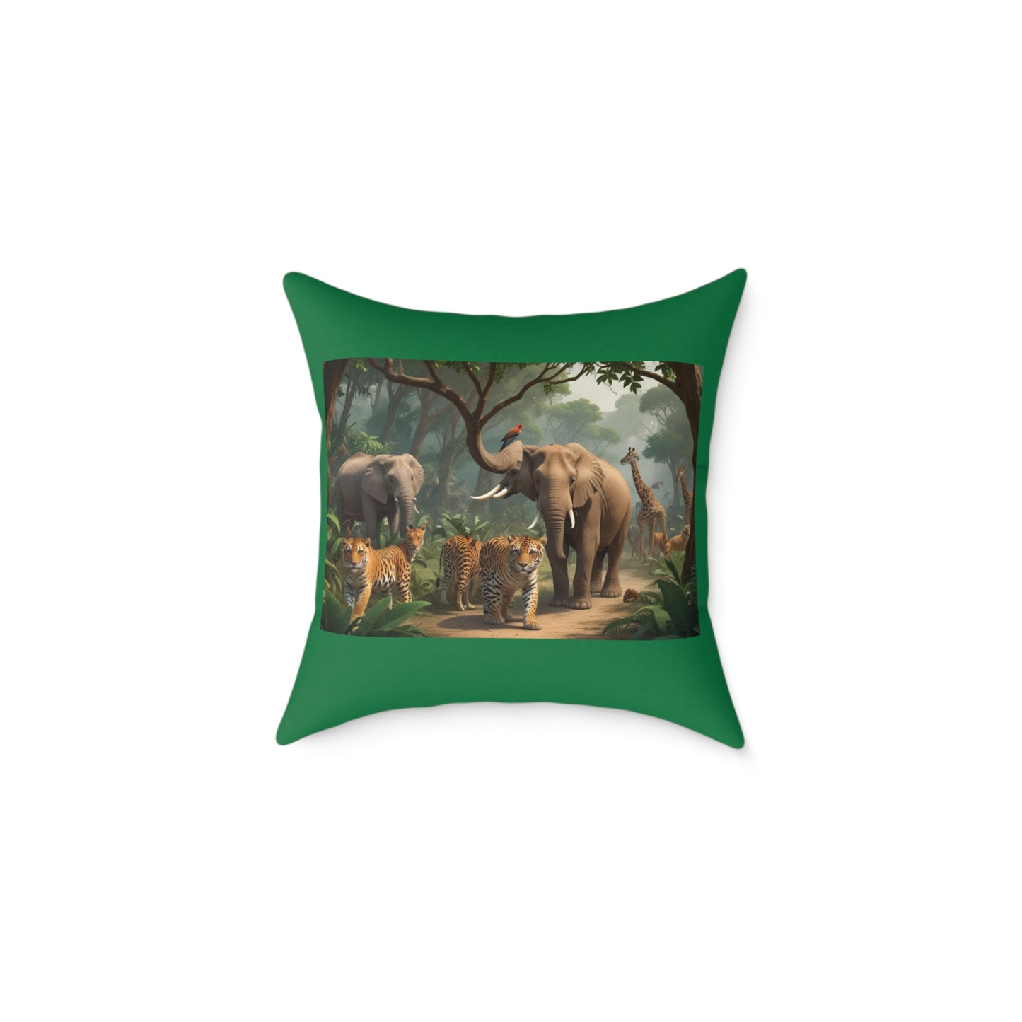 Safari Square Poly Canvas Pillow