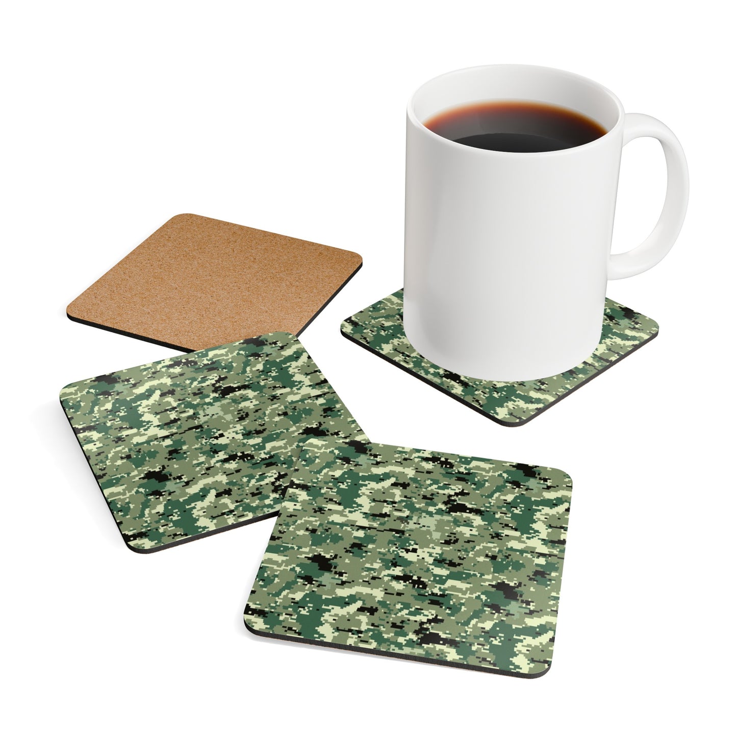Army Corkwood Coaster Set