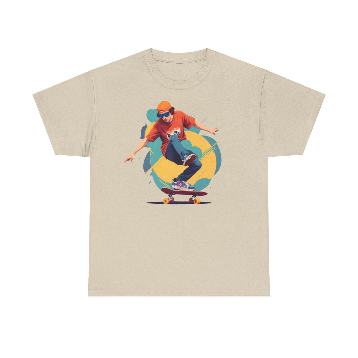 Skateboarder Unisex Heavy Cotton Tee