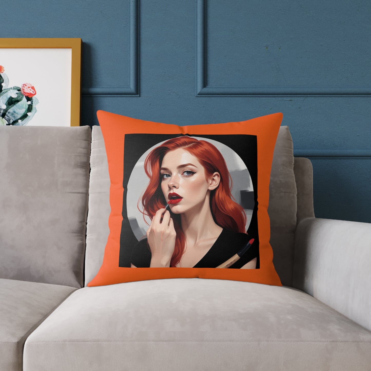 She Devil Square Poly Canvas Pillow