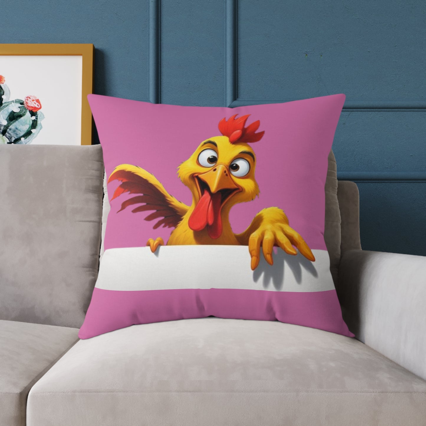 Squark Square Poly Canvas Pillow