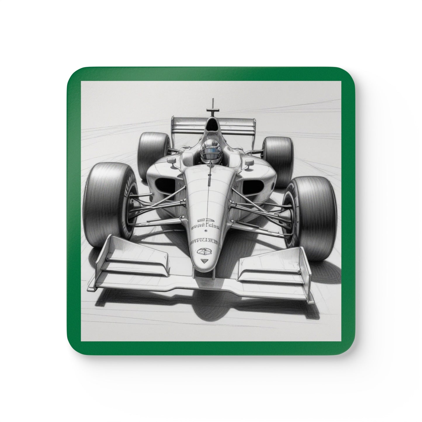 Racing Car Corkwood Coaster Set