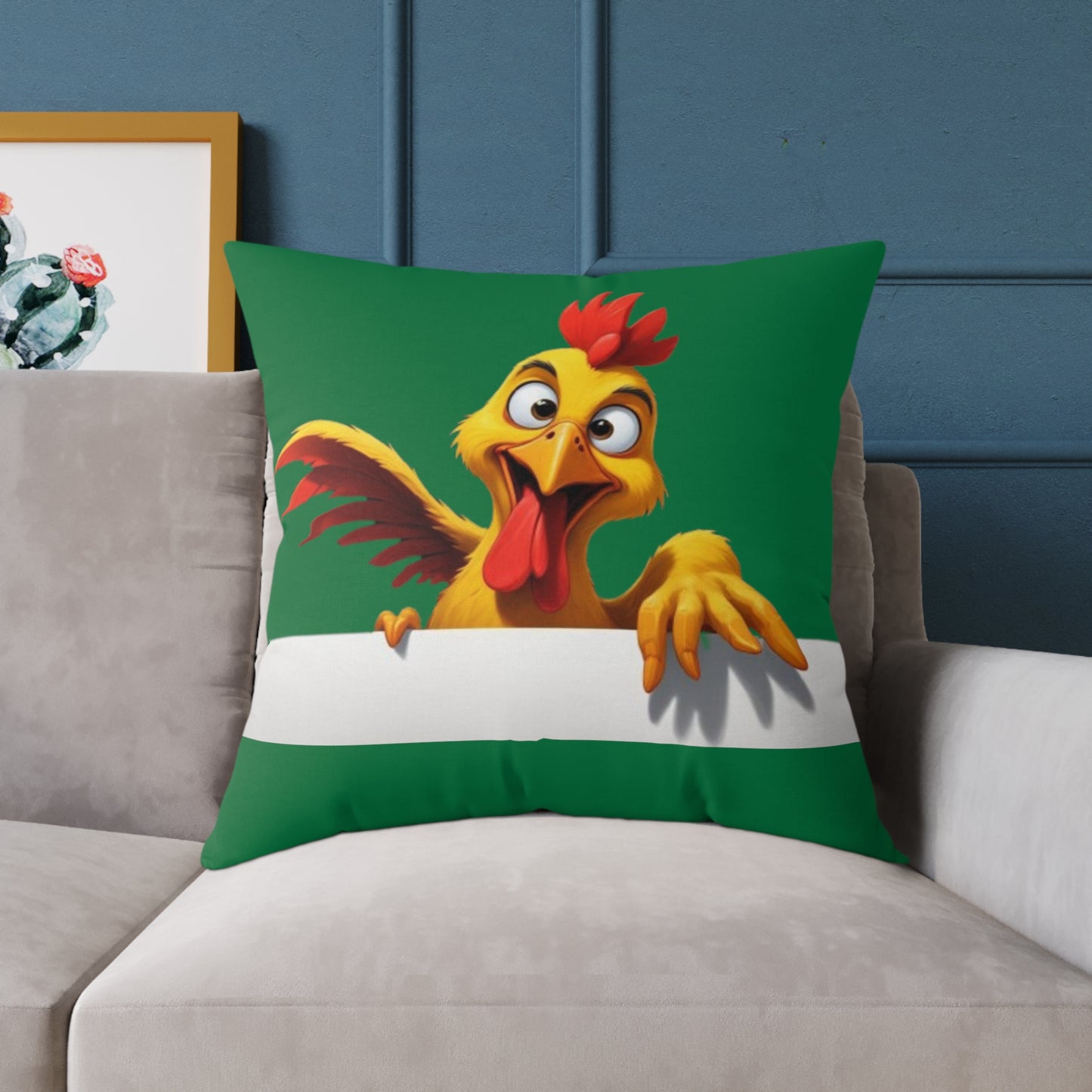 Squark Square Poly Canvas Pillow