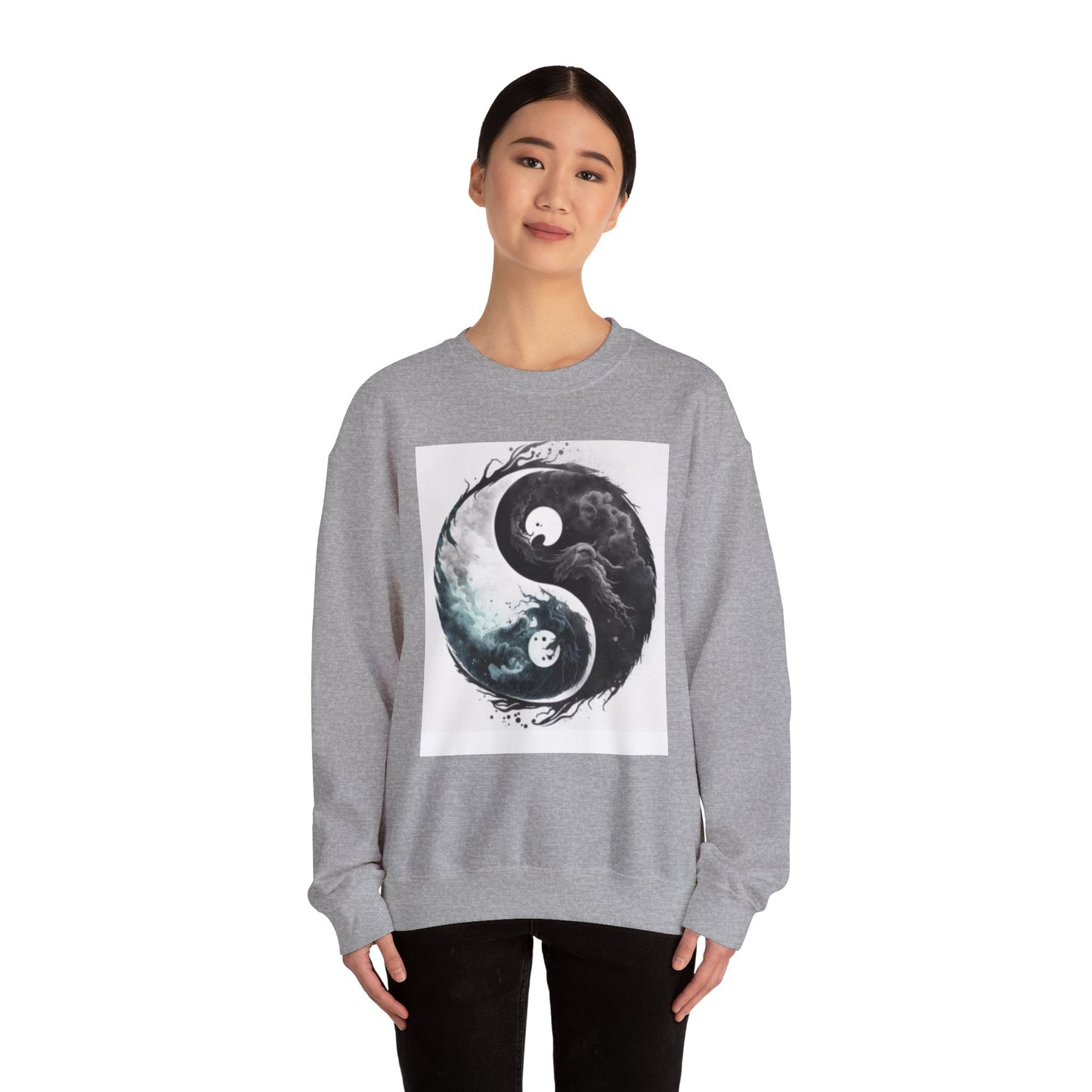Ying Yang Unisex Heavy Blend™ Crewneck Sweatshirt