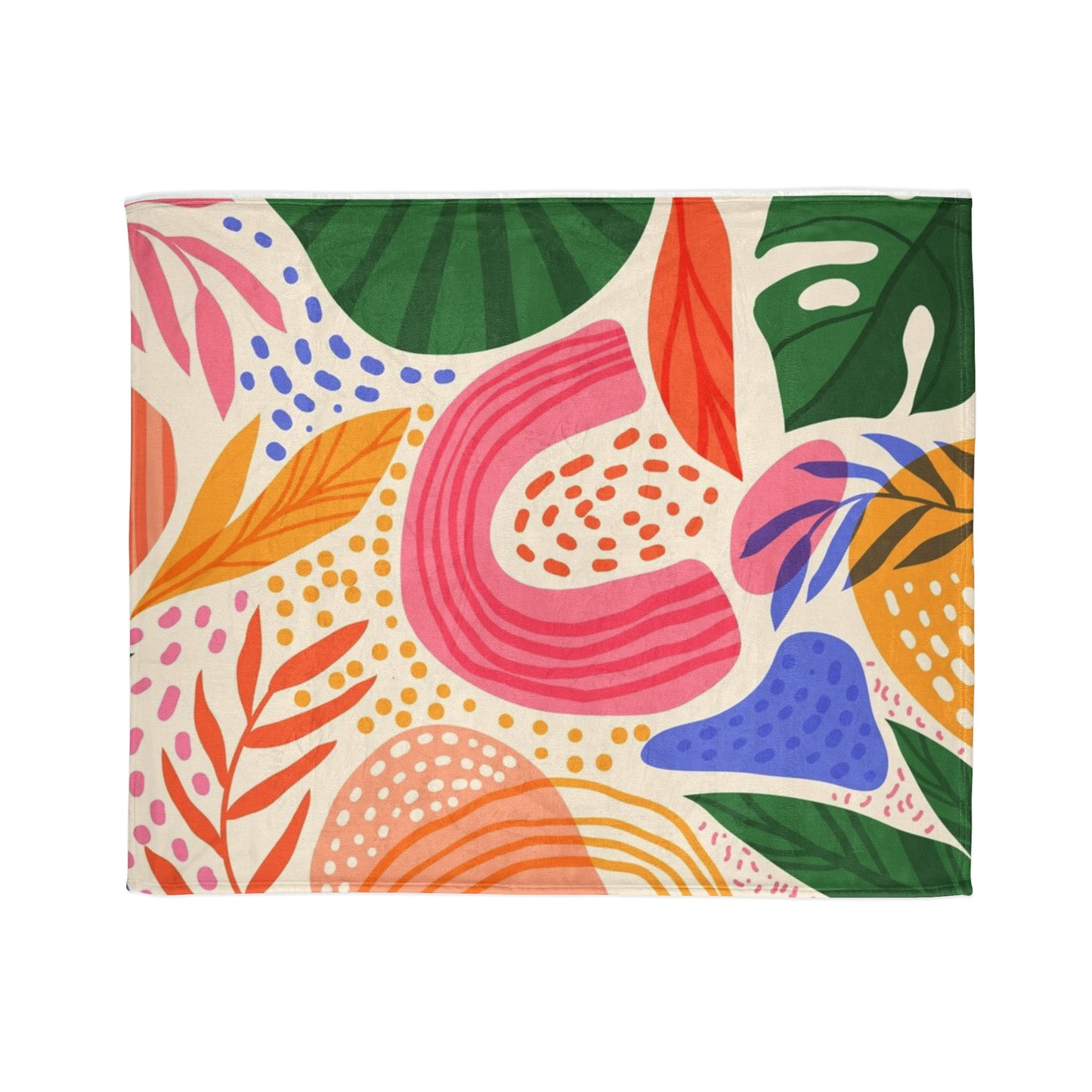 60s Patterns Soft Polyester Blanket