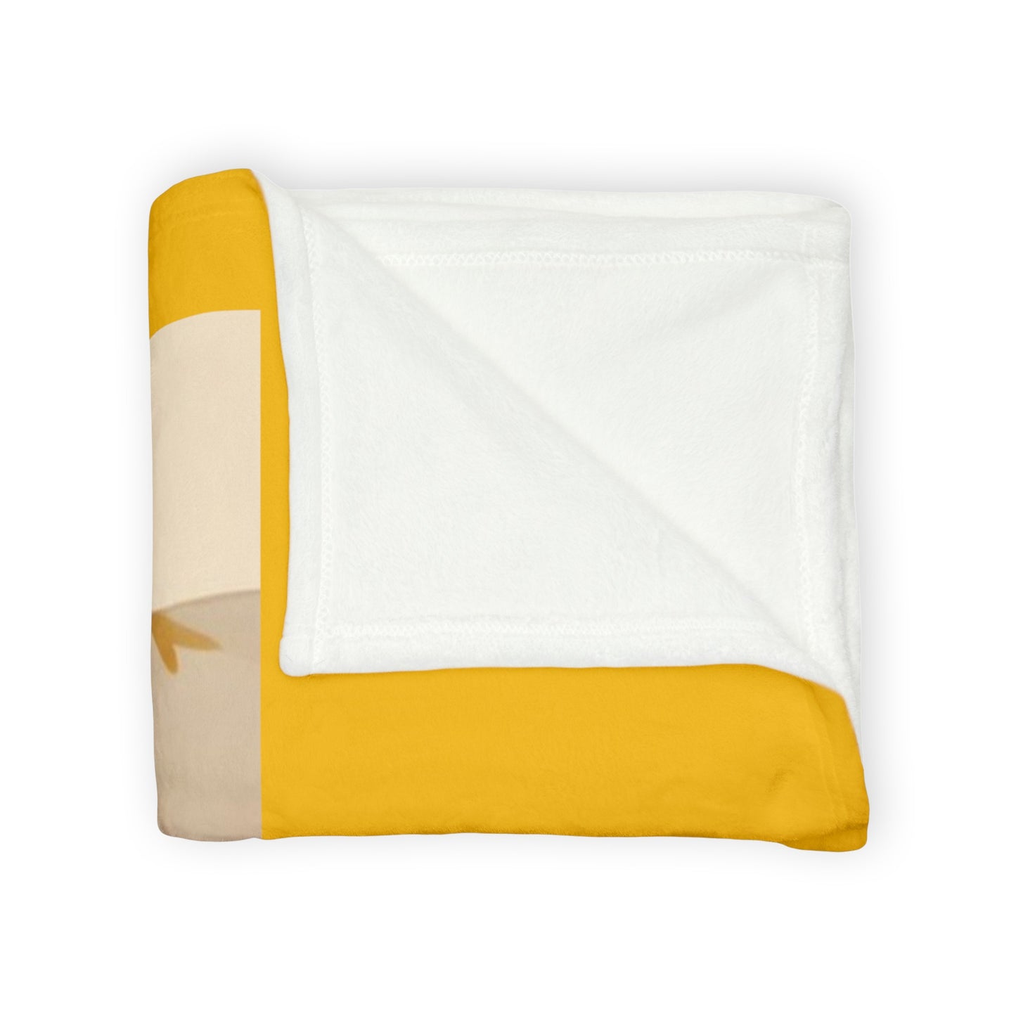 Yellow Soft Polyester Blanket