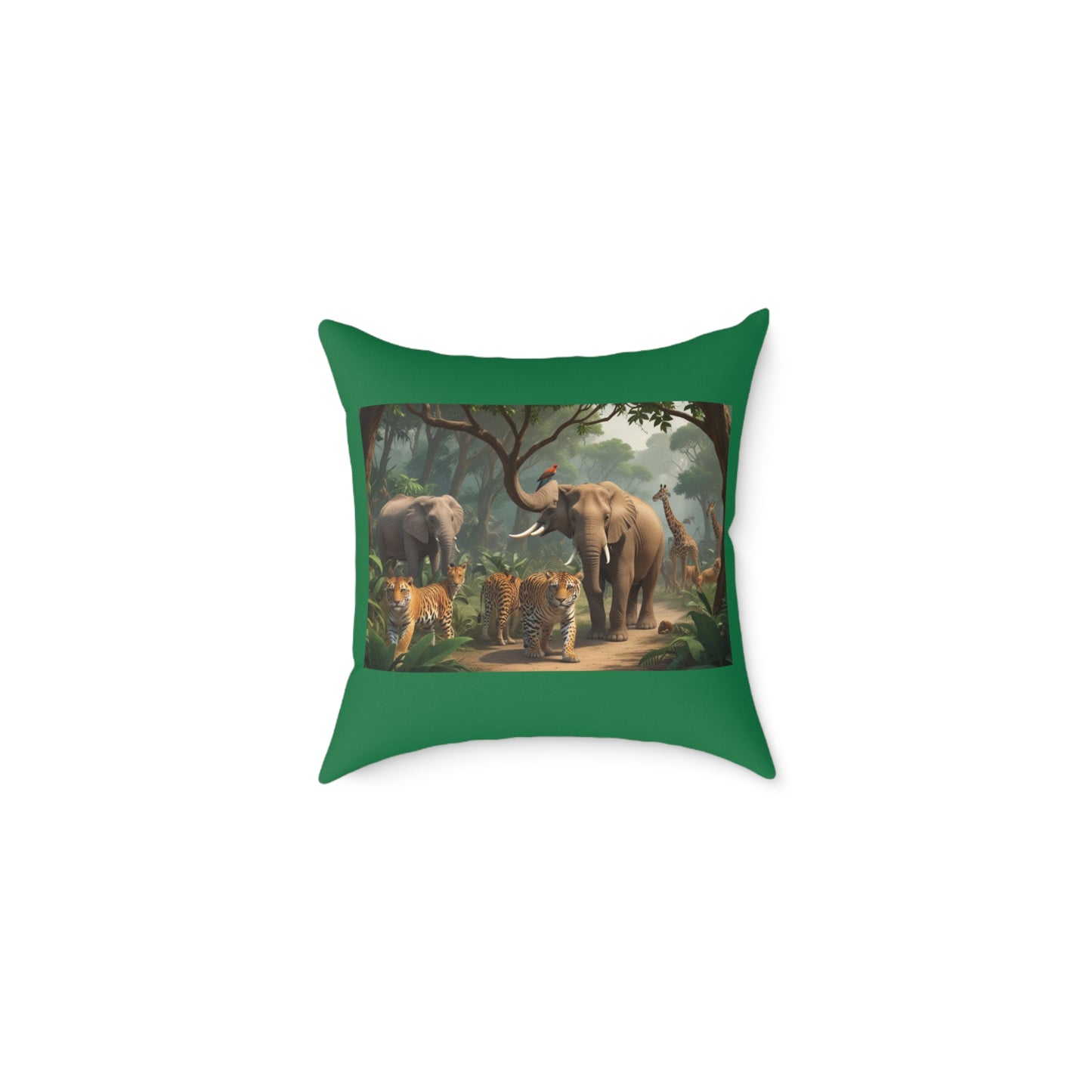 Safari Square Poly Canvas Pillow