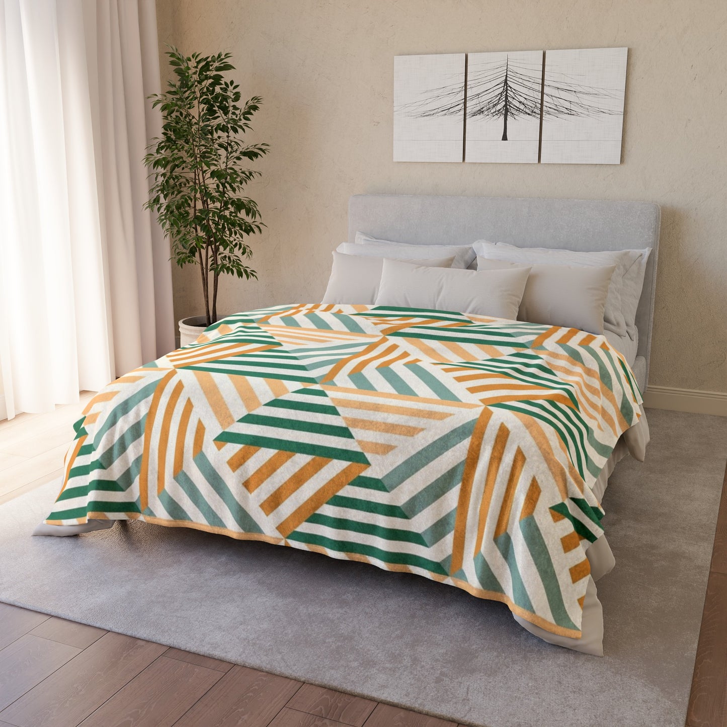 60s patterns Soft Polyester Blanket
