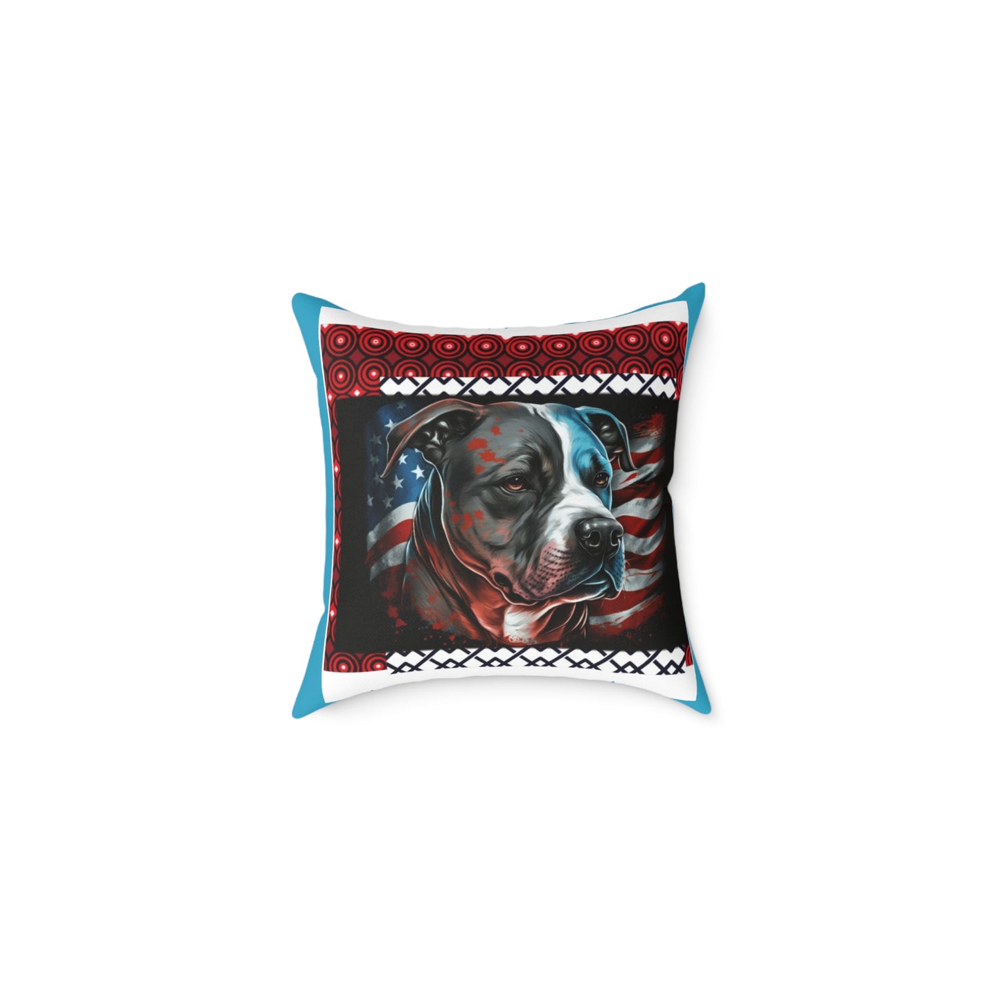 American terrier Square Poly Canvas Pillow
